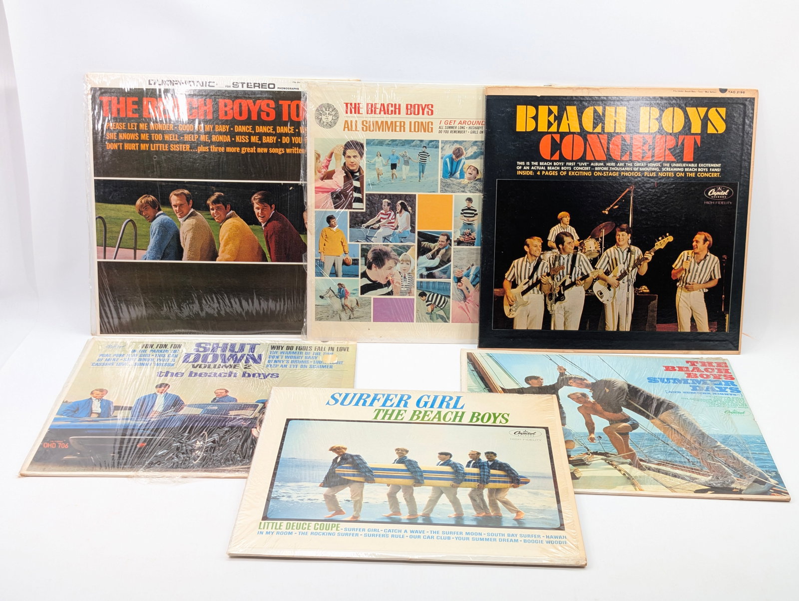 6) VINTAGE THE BEACH BOYS LP RECORD ALBUMS (1 of 8)