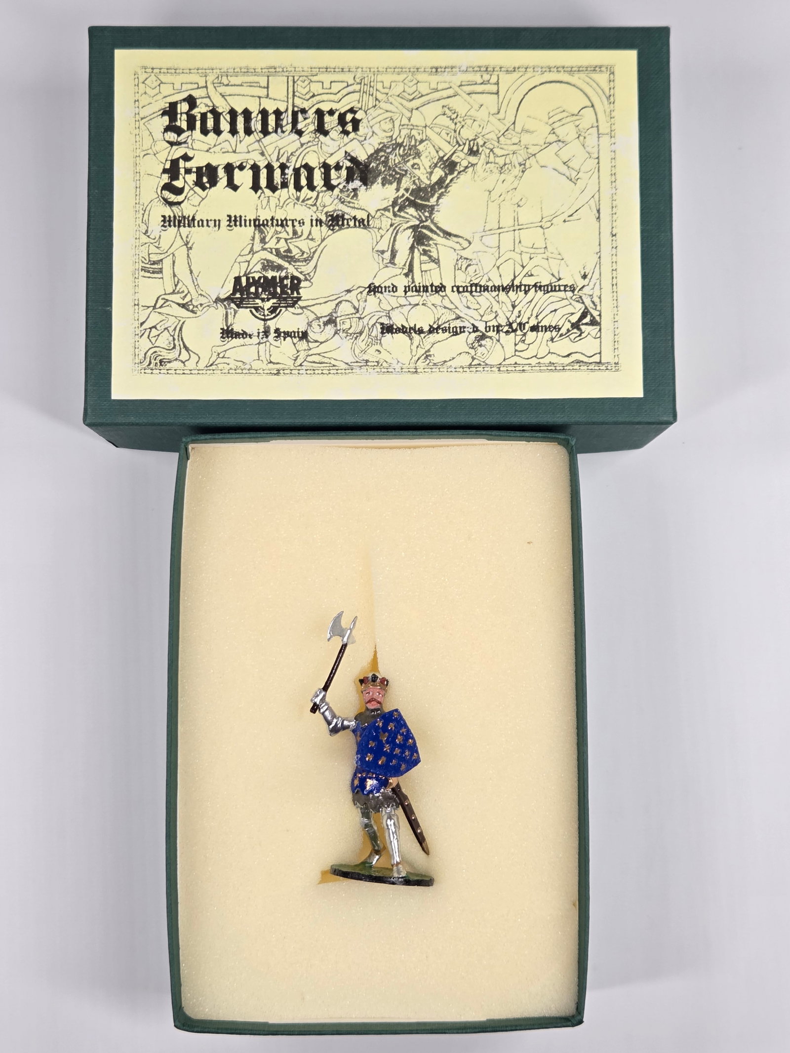 ALYMER BANNERS FORWARD BF-52 KING JEAN II OF FRANCE: REMAINS IN VERY GOOD CONDITION WITH BOX.