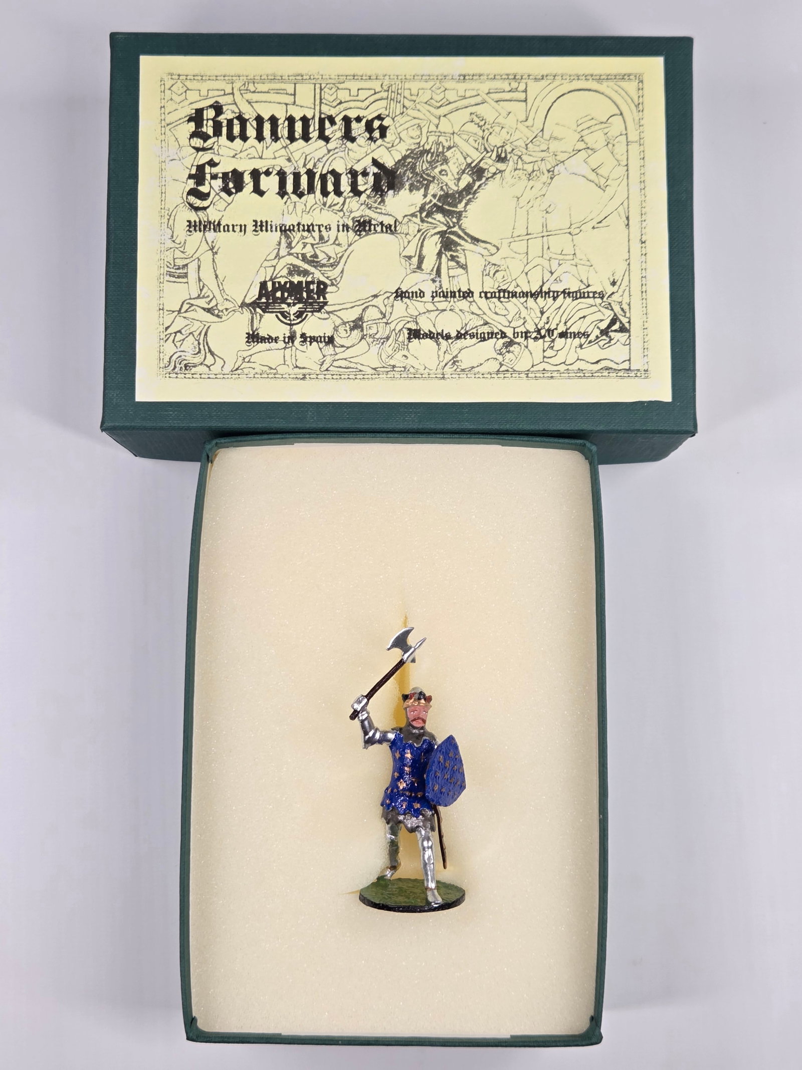 ALYMER BANNERS FORWARD BF-52 KING JEAN II OF FRANCE: REMAINS IN VERY GOOD CONDITION WITH BOX.