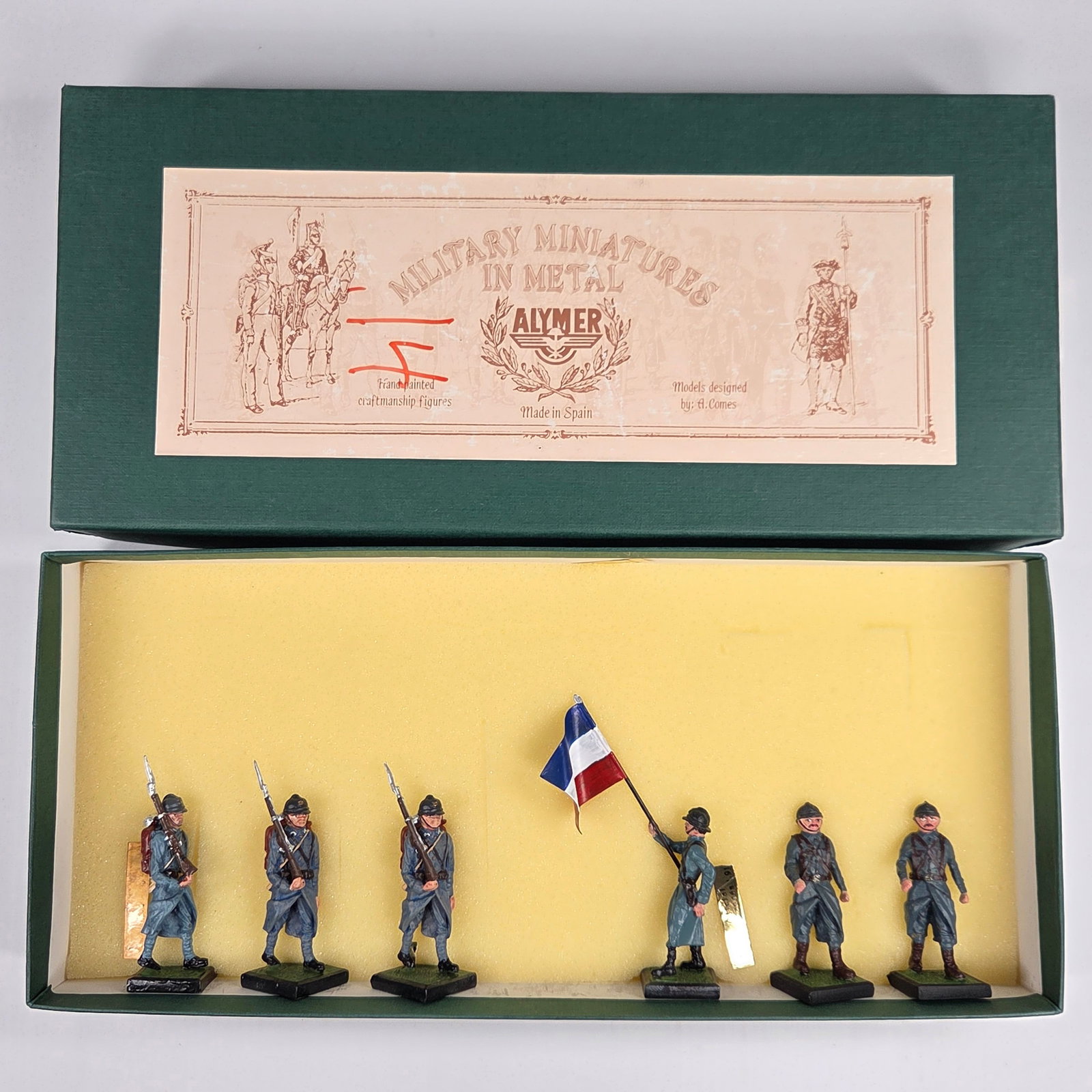 ALYMER FRENCH SOLDIERS SET: REMAINS IN VERY GOOD CONDITION WITH BOX.