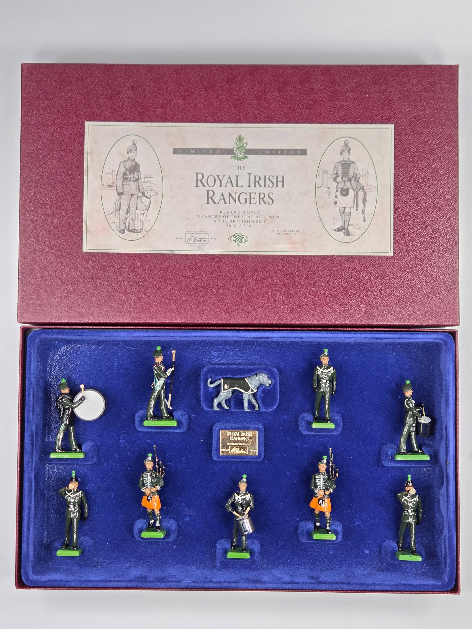 BRITAIN THE ROYAL IRISH RANGERS 10-PIECE SET (1 of 4)