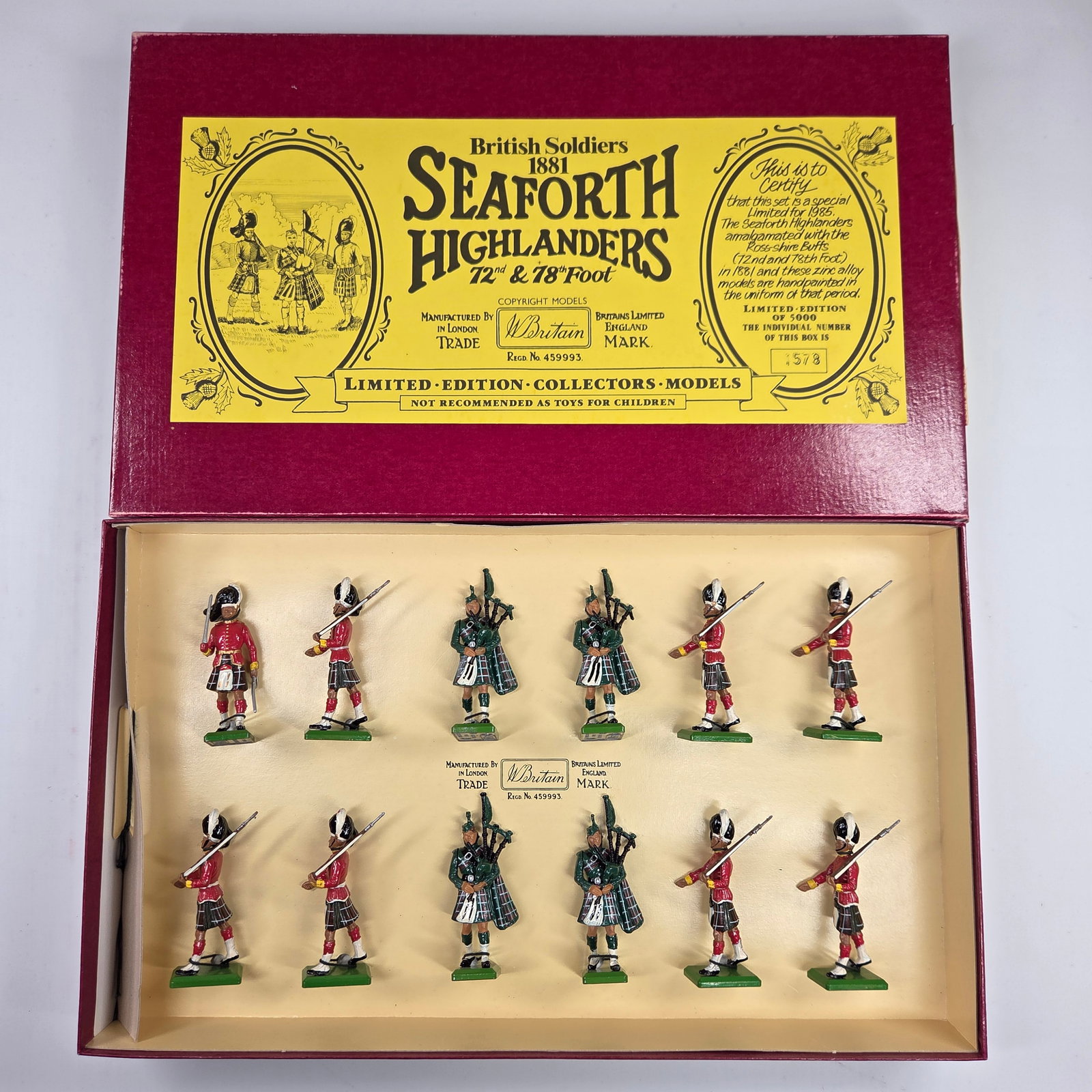 BRITAIN 5185 SEAFORTH HIGHLANDERS 72ND & 78TH FOOT (1 of 7)