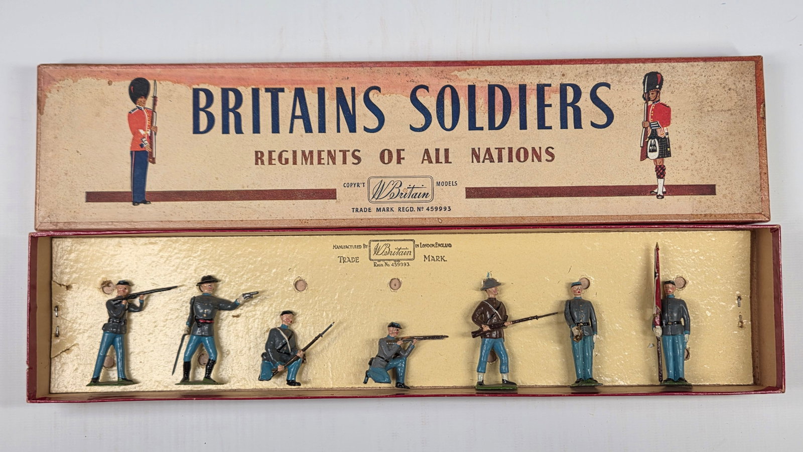 VINTAGE BRITAIN 206 ACW CONFEDERATE INFANTRY (1 of 7)