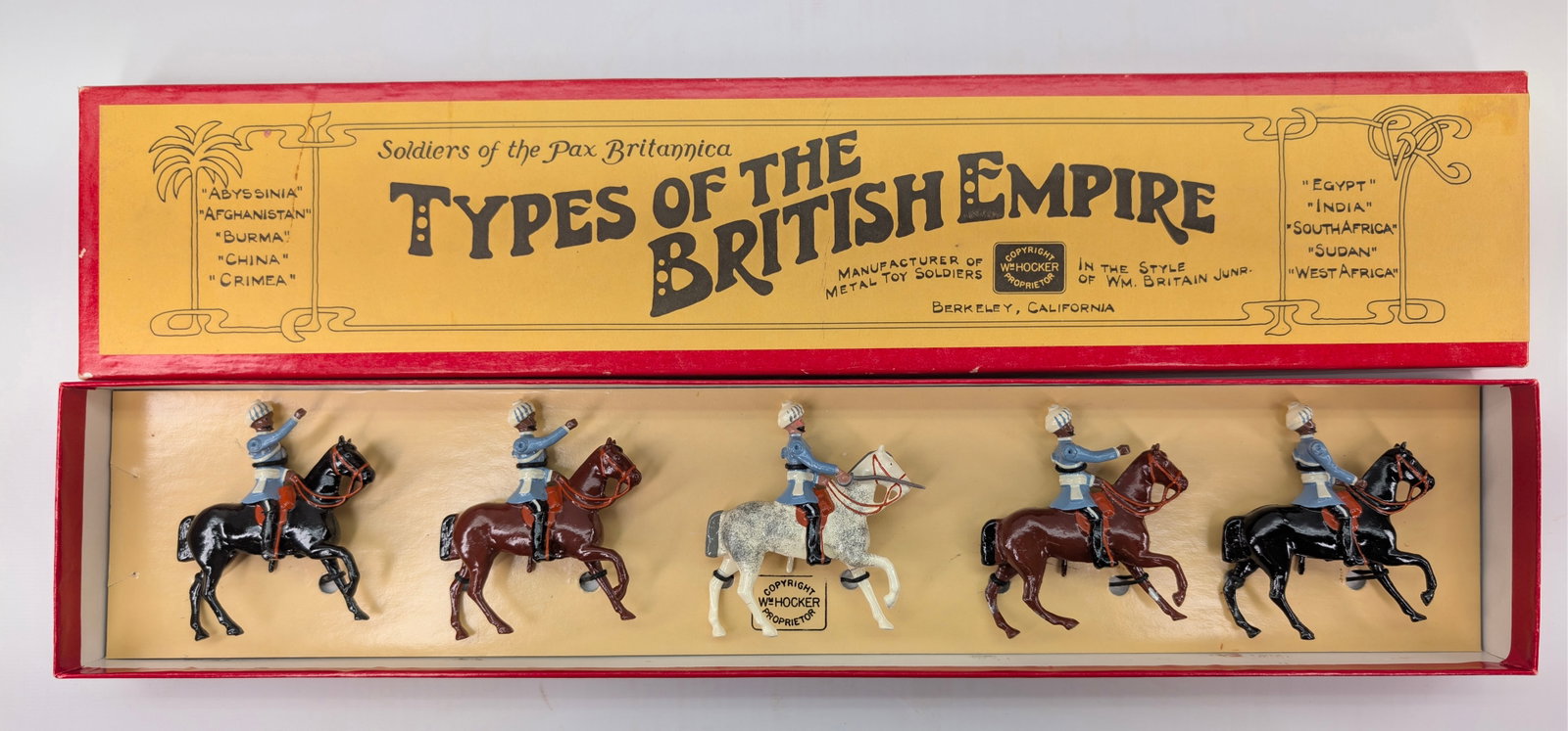 WM HOCKER NO. 72 THE 3RD BOMBAY LIGHT CAVALRY: SET REMAINS IN VERY GOOD CLEAN CONDITION WITH BOX.