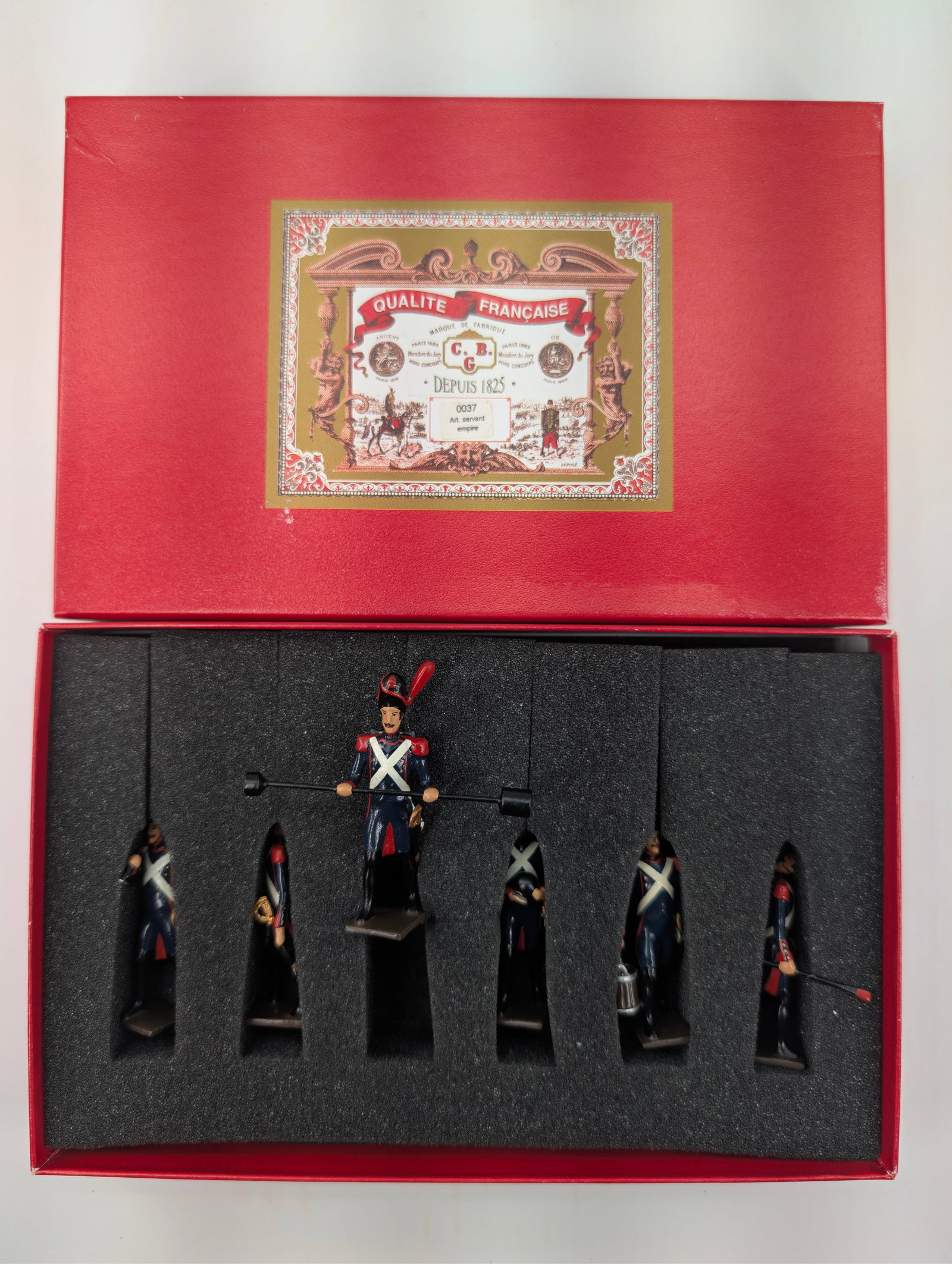 C.B.G. MIGNOT ART. SERVANT EMPIRE: SET REMAINS IN GOOD CONDITION, SHOWING SOME LIGHT TYPICAL WEAR.