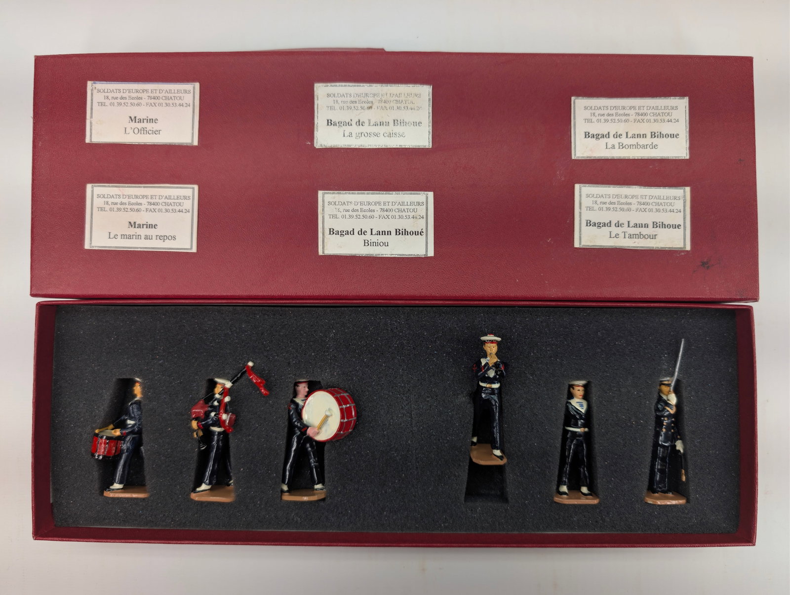 SET OF 6 DUCAL SEA SET: SET REMAINS IN VERY GOOD CONDITION WITH CUSTOM BOX.