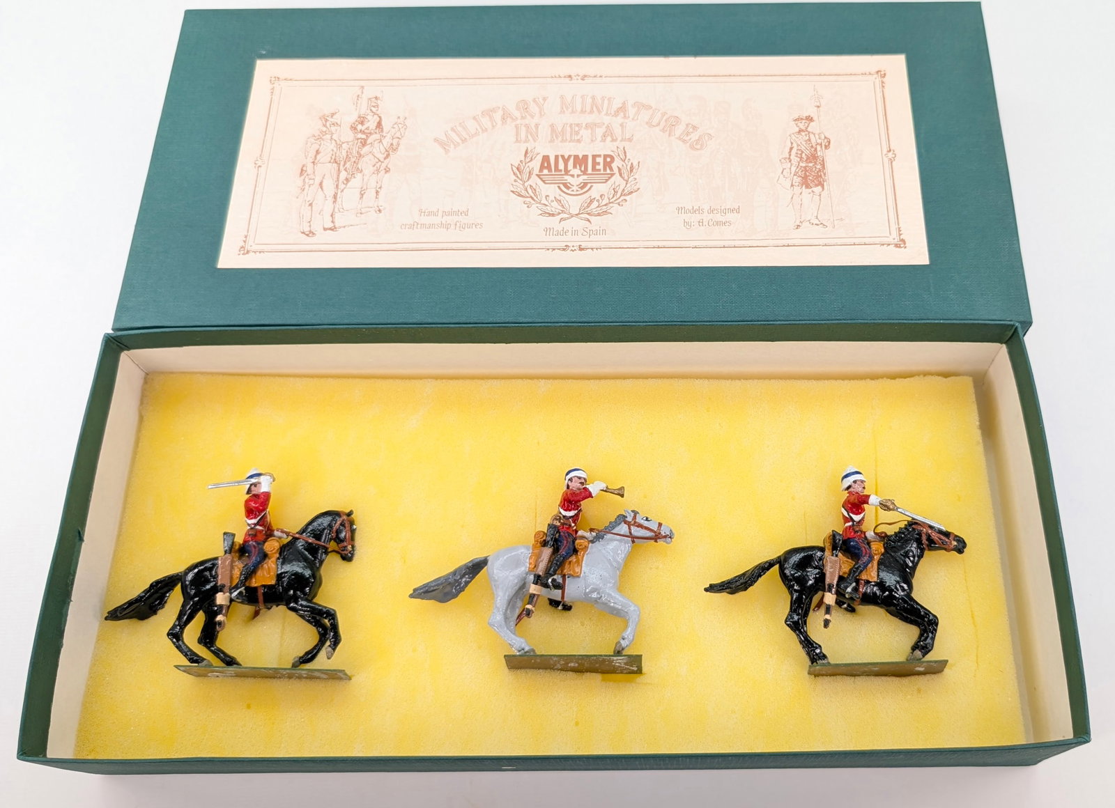 ALYMER AB-57 LIFEGUARDS CHARGING, 1882 EGYPT: SET REMAINS IN GOOD CONDITION, SHOWING SOME LIGHT TYPICAL WEAR.