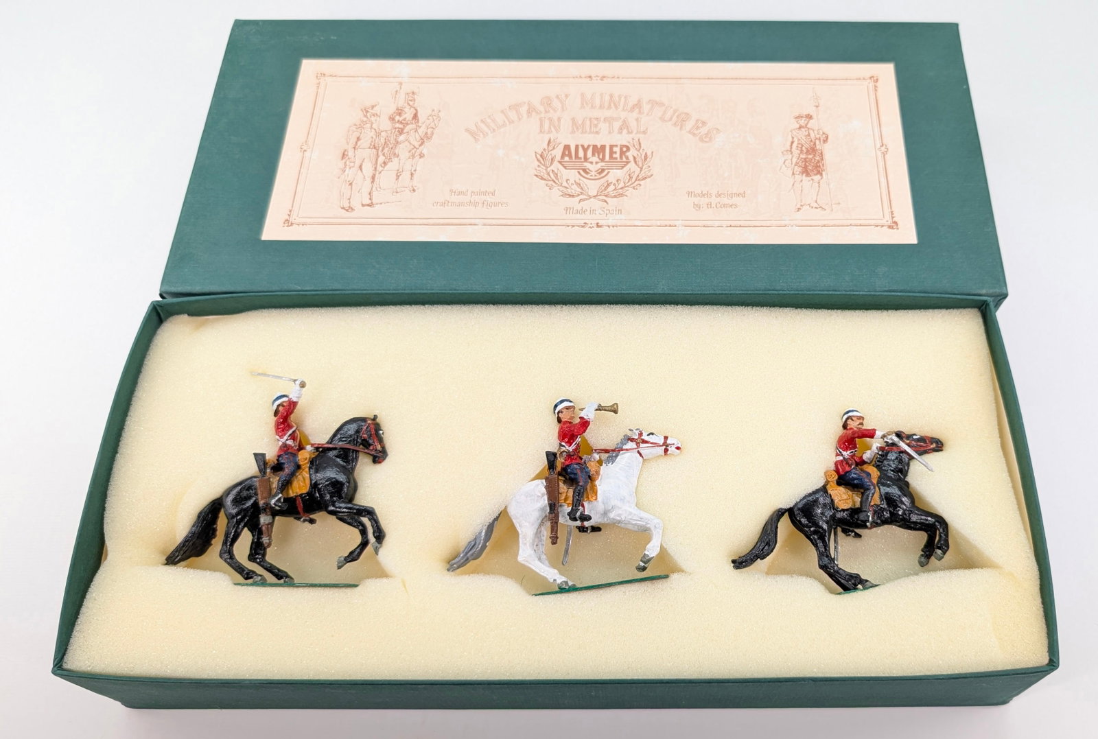 ALYMER AB-57 LIFEGUARDS CHARGING, 1882 EGYPT: SET REMAINS IN GOOD CONDITION, SHOWING SOME LIGHT TYPICAL WEAR.