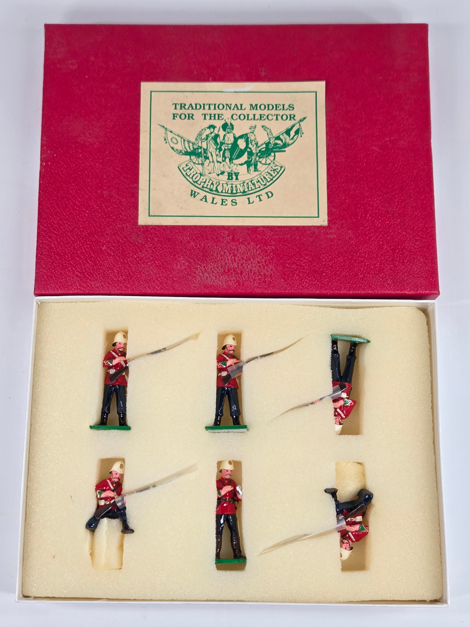 TROPHY MINIATURES ZS43Y ZULU WAR SERIES: SET REMAINS IN VERY GOOD CONDITION WITH BOX. SHOWING SOME LIGHT WEAR.