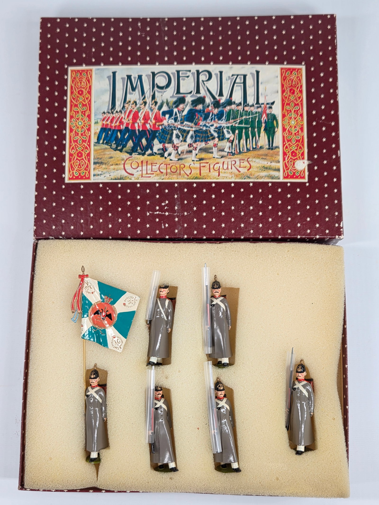 IMPERIAL PRODUCTS NO. 76 RUSSIAN LINE INFANTRY COLOUR PARTY: SET REMAINS IN VERY GOOD CONDITION WITH ORIGINAL BOX.