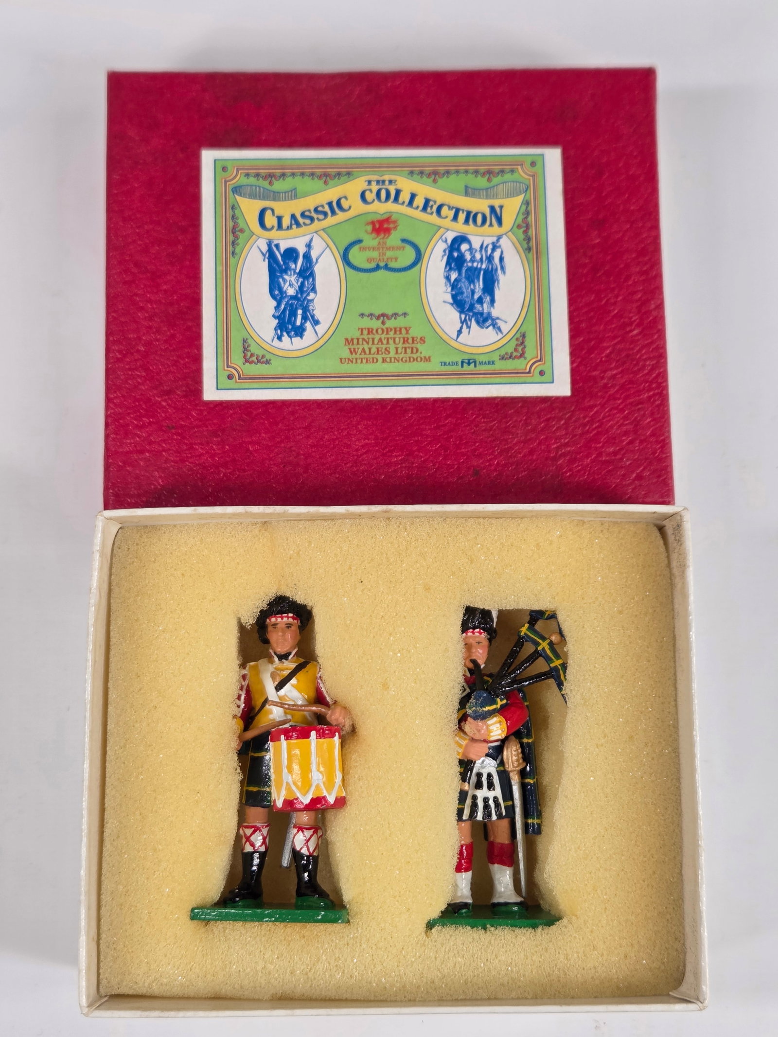 TROPHY MINIATURES WA64 NAPOLEONIC WARS PIPER & DRUMMER (1 of 3)