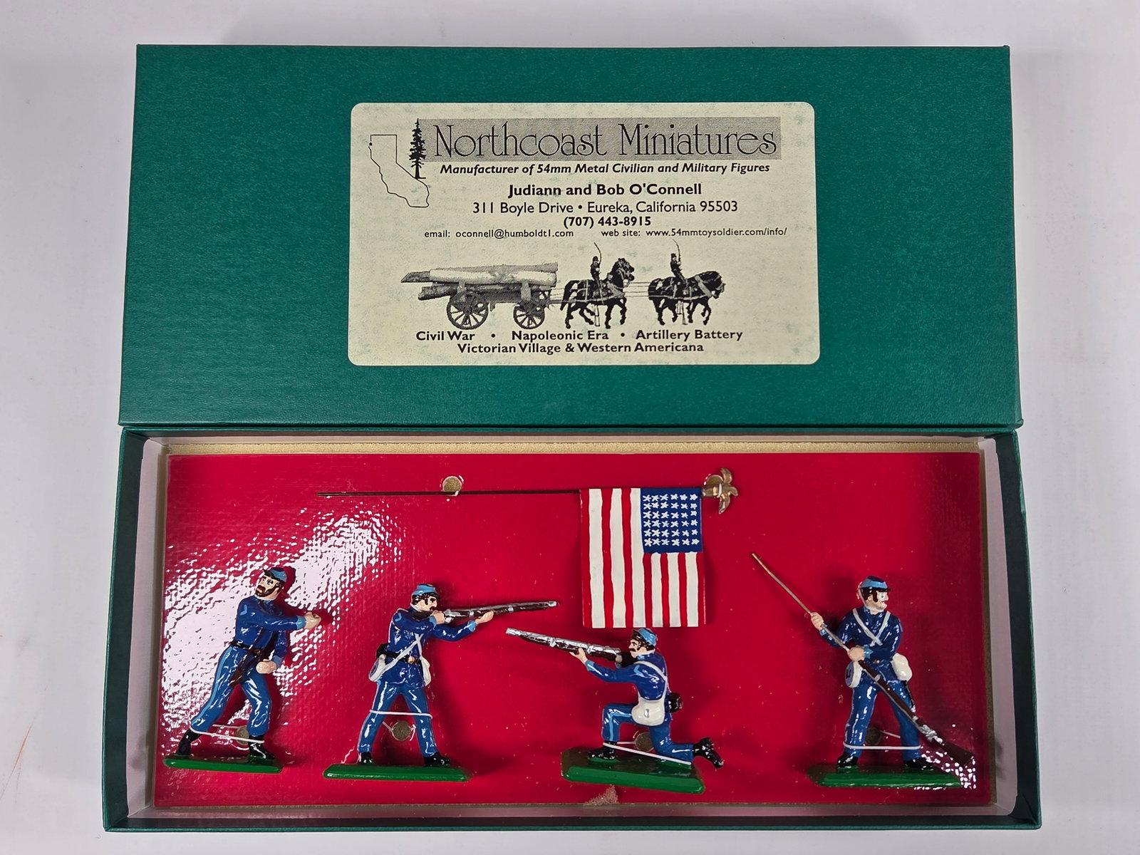 NORTHCOAST MINIATURES 54MM TOY SOLDIER SET: SET REMAINS IN EXCELLENT CONDITION WITH BOX.