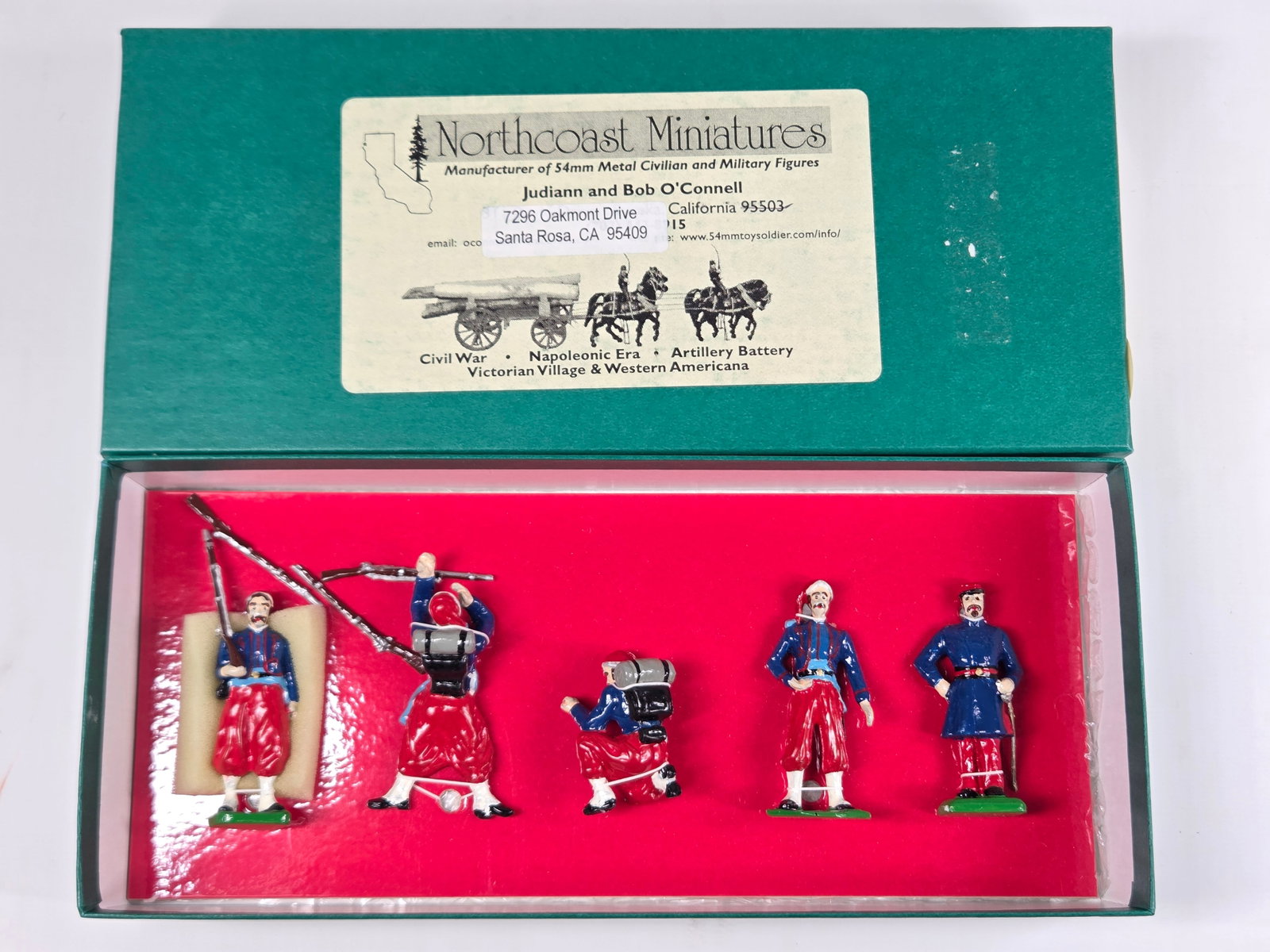 NORTHCOAST MINIATURES 54MM TOY SOLDIER SET: SET REMAINS IN EXCELLENT CONDITION WITH BOX.