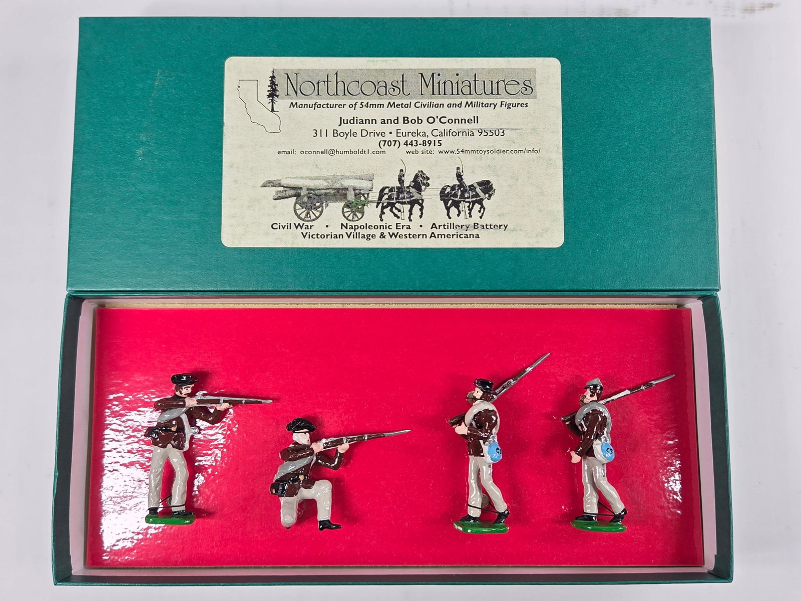 NORTHCOAST MINIATURES 54MM TOY SOLDIER SET: SET REMAINS IN EXCELLENT CONDITION WITH BOX.