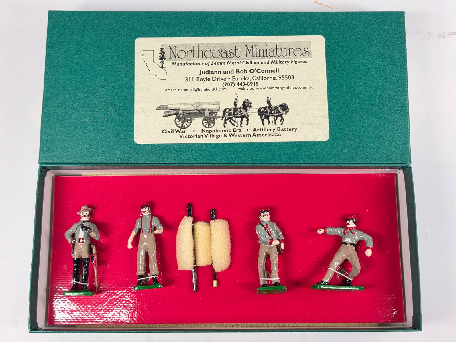 NORTHCOAST MINIATURES 54MM TOY SOLDIER SET: SET REMAINS IN EXCELLENT CONDITION WITH BOX.