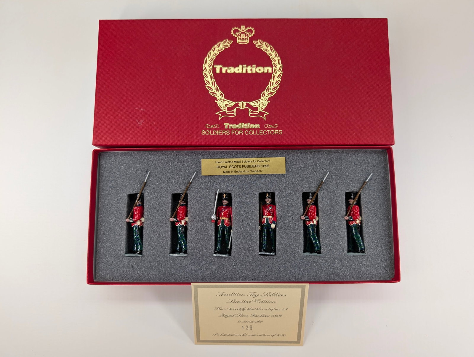 TRADITION NO. 83 ROYAL SCOTS FUSILIERS: SET REMAINS IN VERY GOOD CONDITION WITH BOX.