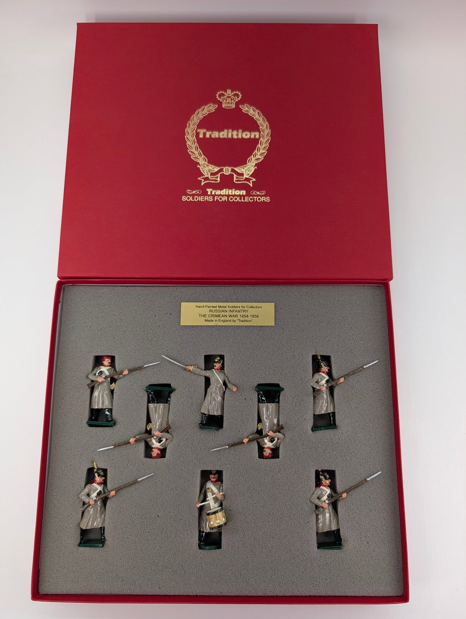 TRADITION NO. 102 RUSSIAN INFANTRY THE CRIMEAN WAR: SET REMAINS IN VERY GOOD CONDITION WITH BOX.