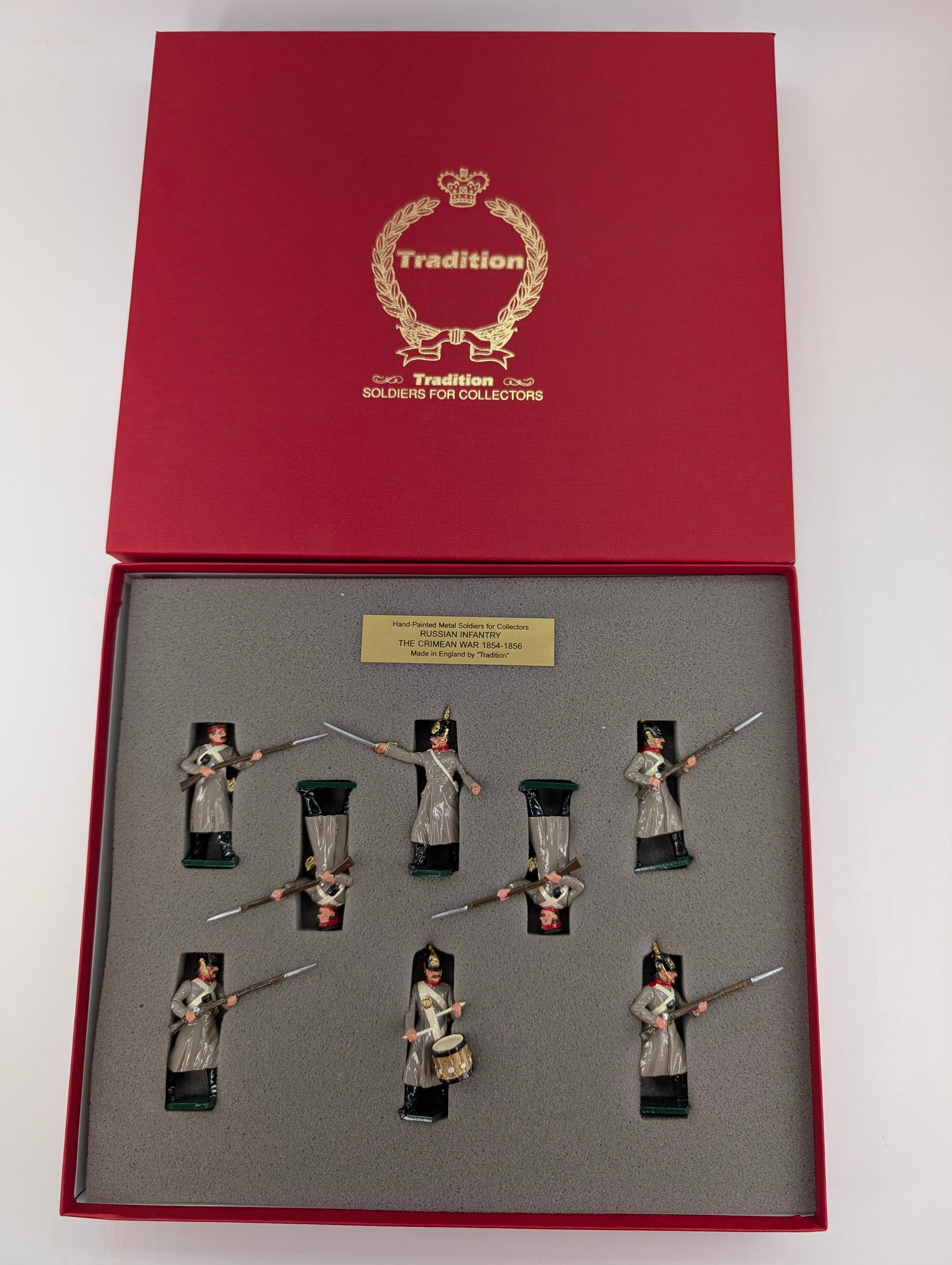TRADITION NO. 102 RUSSIAN INFANTRY THE CRIMEAN WAR: SET REMAINS IN VERY GOOD CONDITION WITH BOX.