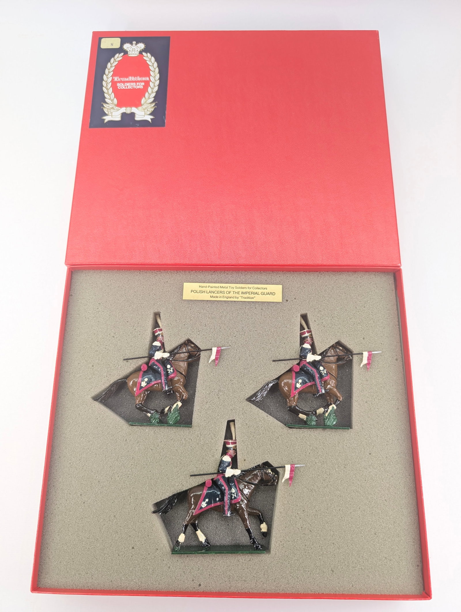 TRADITION NO. 702 POLISH LANCERS OF THE IMPERIAL GUARD: SET REMAINS IN VERY GOOD CONDITION WITH BOX.