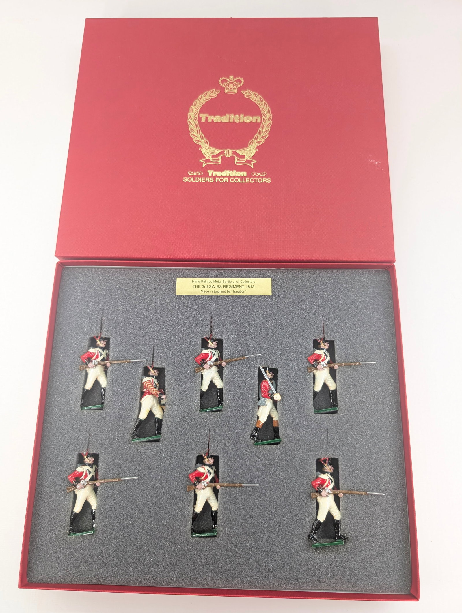 TRADITION NO. 729 THE 3RD SWISS REGIMENT: SET REMAINS IN VERY GOOD CONDITION WITH BOX.