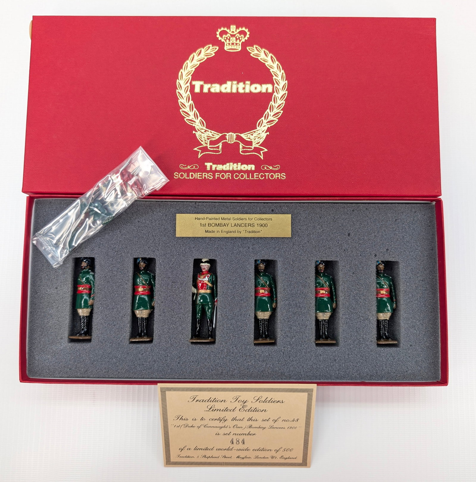 TRADITION SET NO. 48 DUKE OF CONNAUGHT'S OWN 1ST BOMBAY LANCERS: SET REMAINS IN VERY GOOD CONDITION WITH BOX.