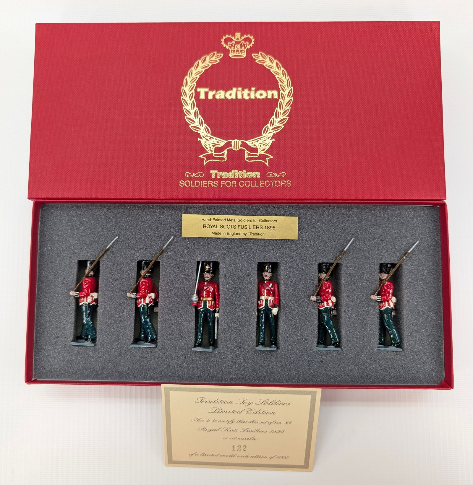 TRADITION SET NO. 83 ROYAL SCOTS FUSILIERS: SET REMAINS IN VERY GOOD CONDITION WITH BOX.