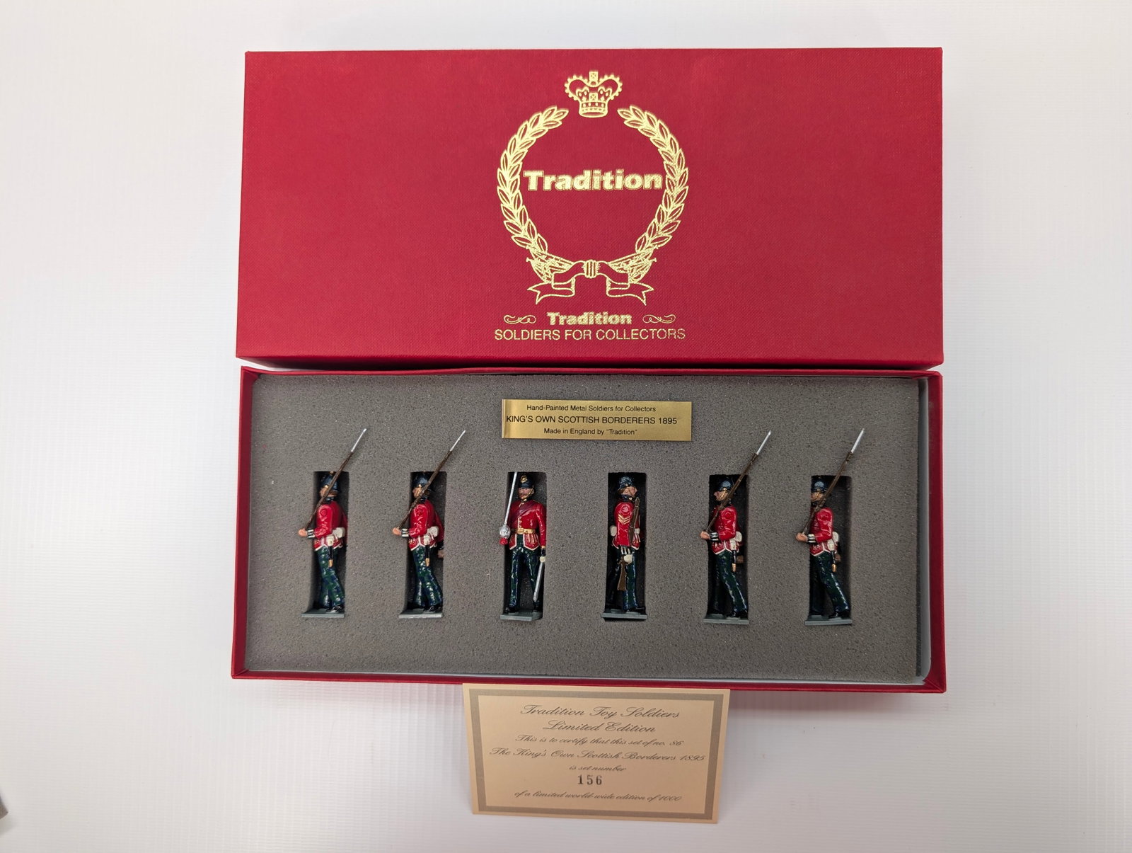 TRADITION SET NO. 86 KING'S OWN SCOTTISH BORDERERS: SET REMAINS IN VERY GOOD CONDITION WITH BOX.