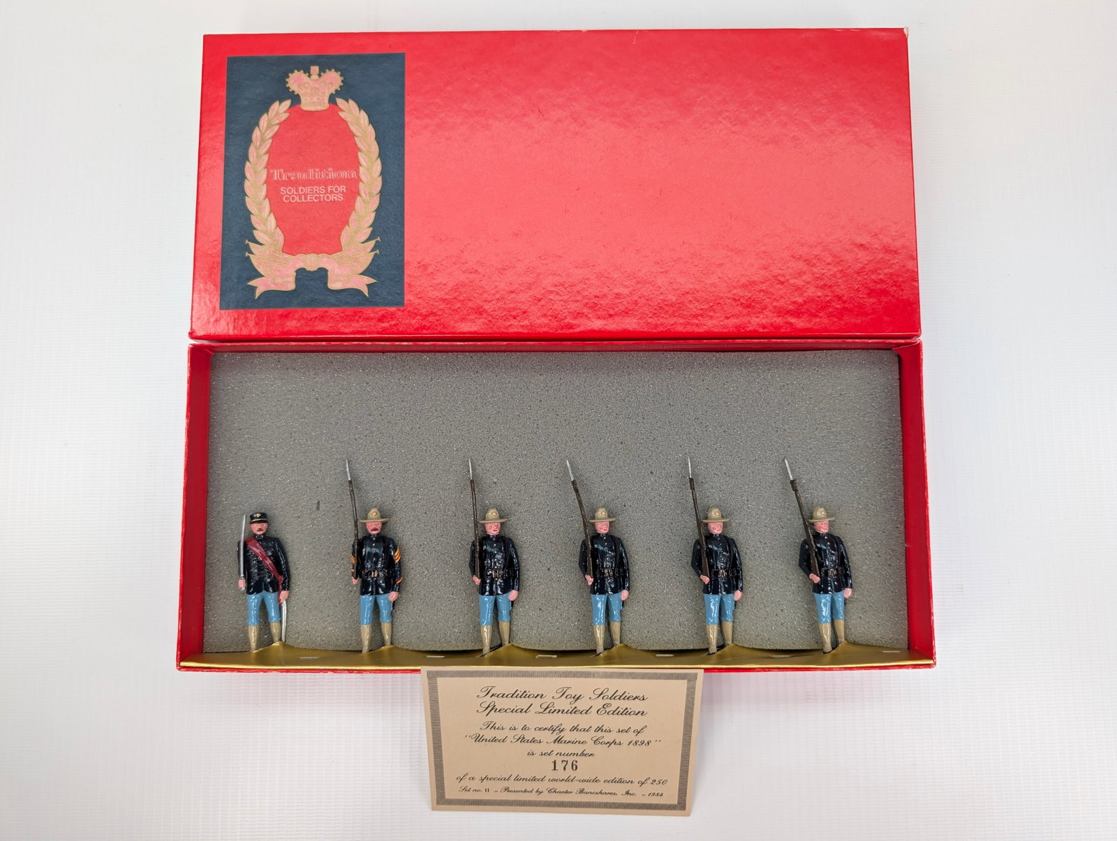 TRADITION SPECIAL SET NO. II US MARINE CORPS: SET REMAINS IN VERY GOOD CONDITION WITH BOX.