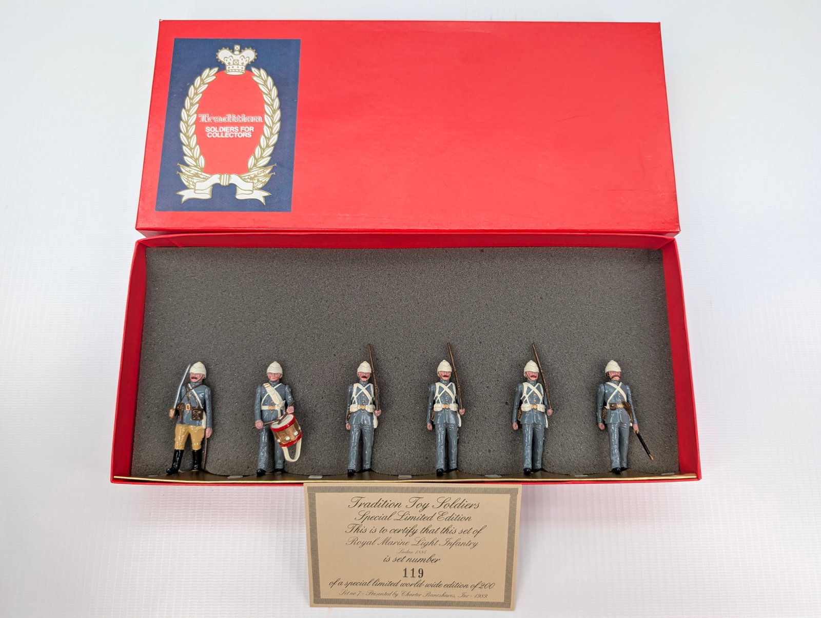 TRADITION SPECIAL SET NO. VII ROYAL MARINE LIGHT INFANTRY: SET REMAINS IN VERY GOOD CONDITION WITH BOX.