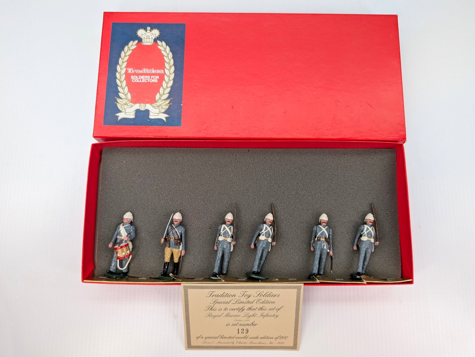 TRADITION SPECIAL SET NO. VII ROYAL MARINE LIGHT INFANTRY: SET REMAINS IN VERY GOOD CONDITION WITH BOX.