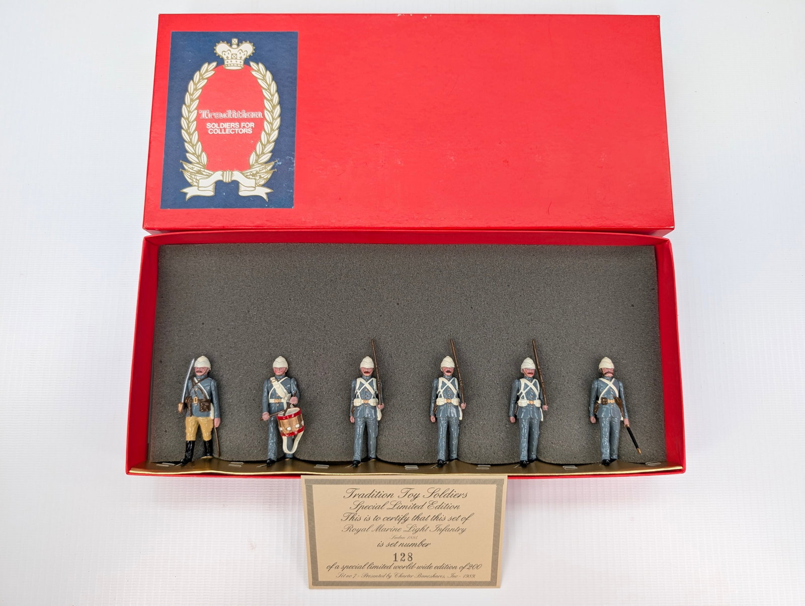 TRADITION SPECIAL SET NO. VII ROYAL MARINE LIGHT INFANTRY: SET REMAINS IN VERY GOOD CONDITION WITH BOX.
