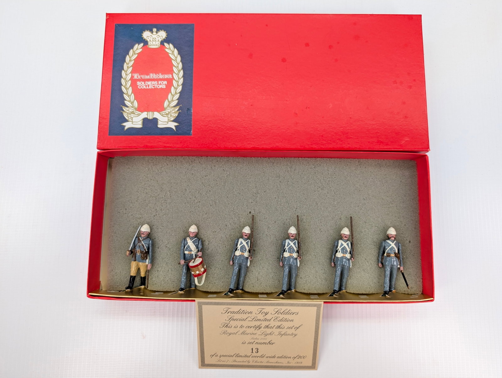 TRADITION SPECIAL SET NO. VII ROYAL MARINE LIGHT INFANTRY: SET REMAINS IN VERY GOOD CONDITION WITH BOX.
