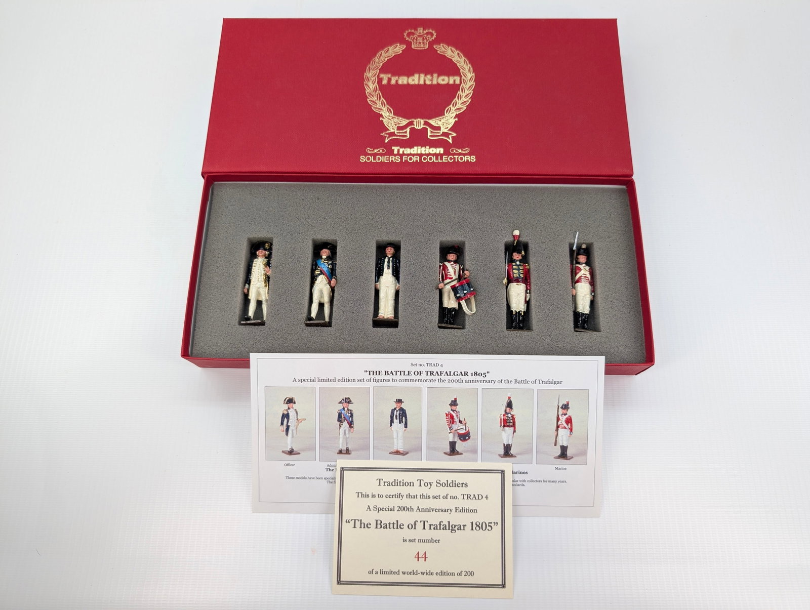 TRADITION SET NO. TRAD 4 THE BATTLE OF TRAFALGAR 200TH ANNIV.: SET REMAINS IN VERY GOOD CONDITION WITH BOX.