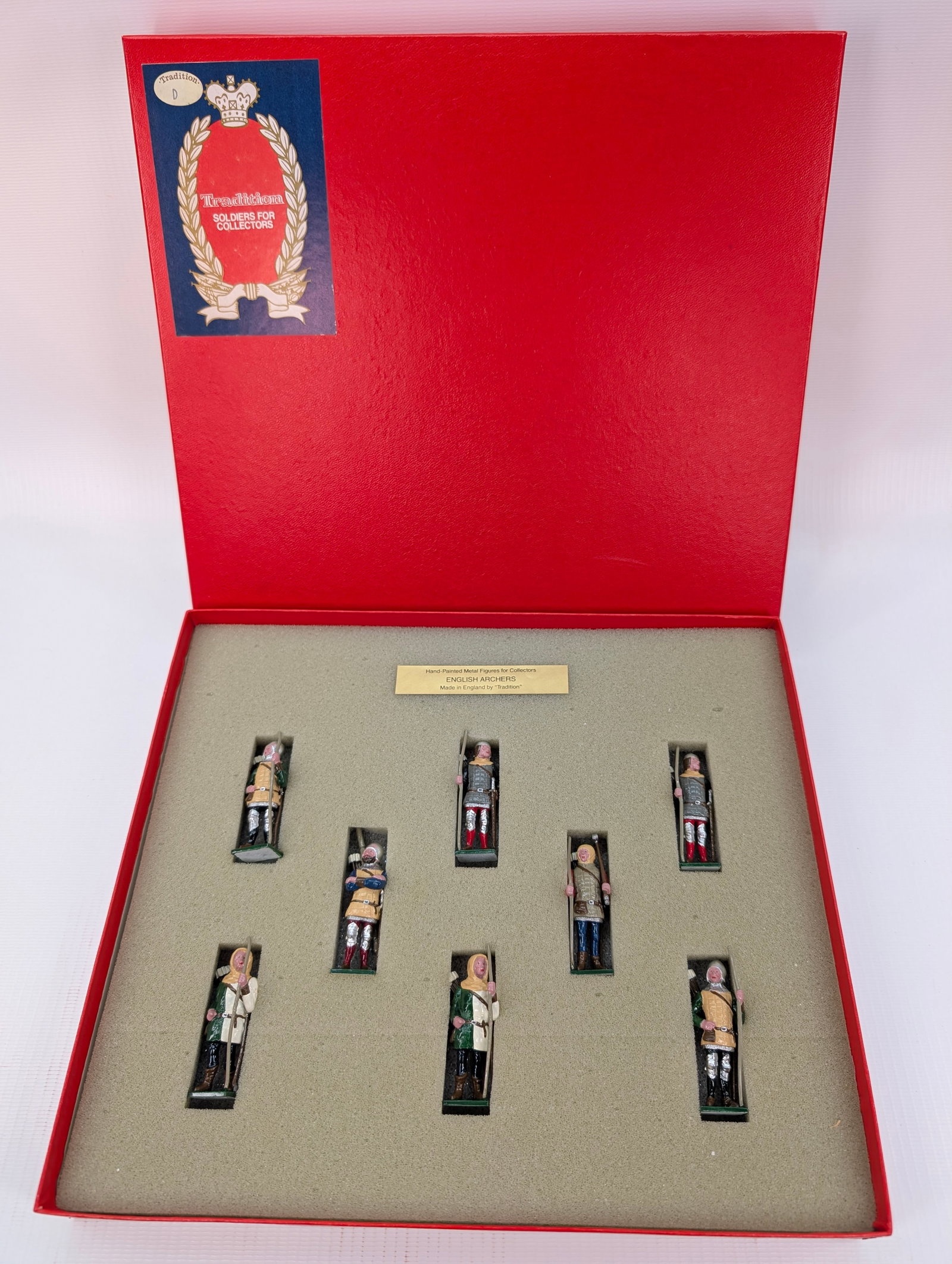 TRADITION SET NO. MS2 ENGLISH ARCHERS: SET REMAINS IN VERY GOOD CONDITION WITH BOX.