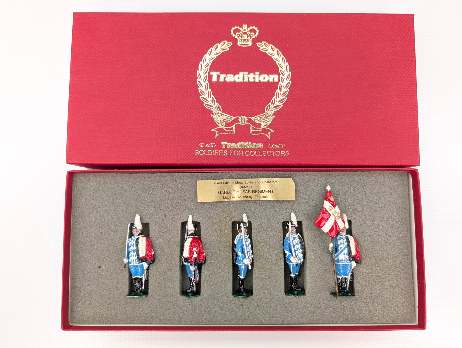 TRADITION SET NO. D1B DANISH GARDE HUSSAR REGT.: SET REMAINS IN VERY GOOD CONDITION WITH BOX.