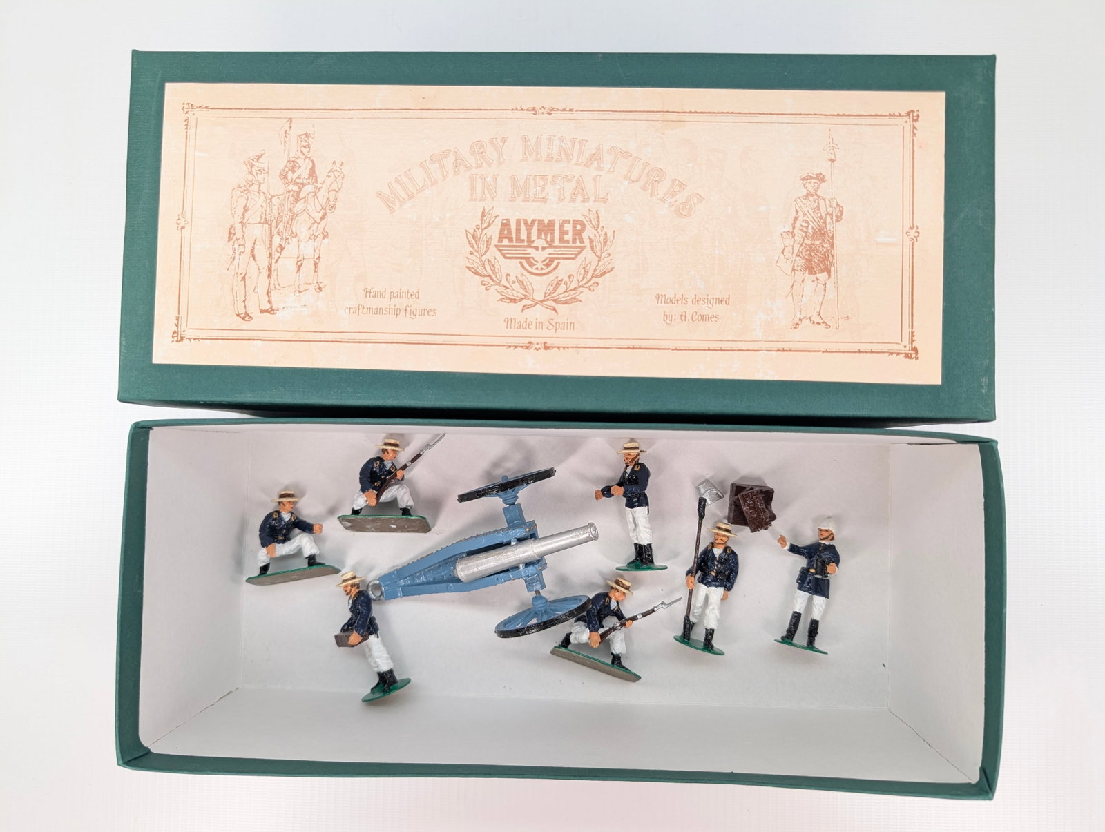 ALYMER AB-32 ROYAL NAVY LANDING PARTY: SET REMAINS IN GOOD CONDITION, SHOWING SOME TYPICAL WEAR.
