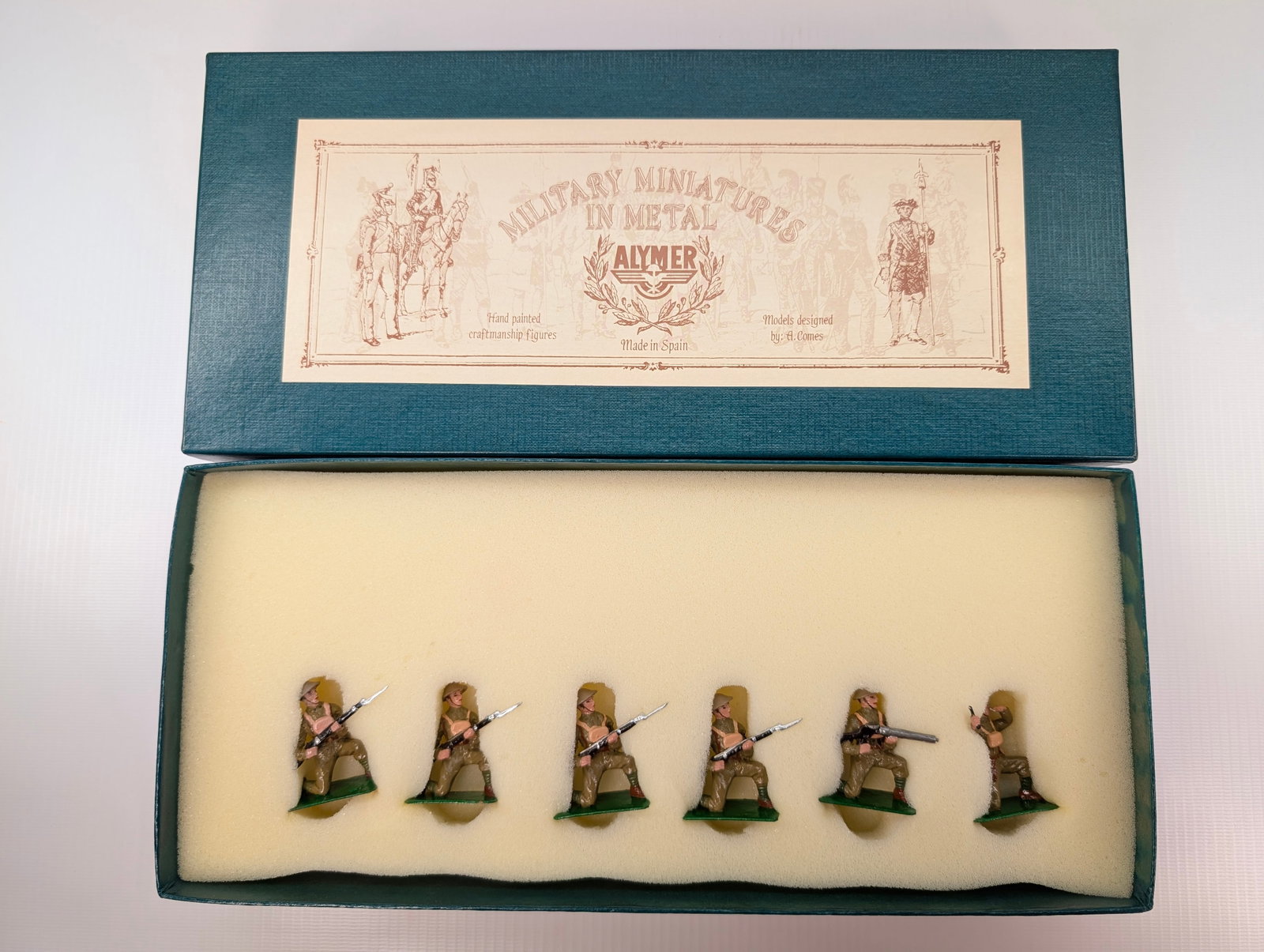 ALYMER AB-59 AUSTRALIAN GROUP ANZACS WWI: SET REMAINS IN GOOD CONDITION, SHOWING SOME TYPICAL WEAR.