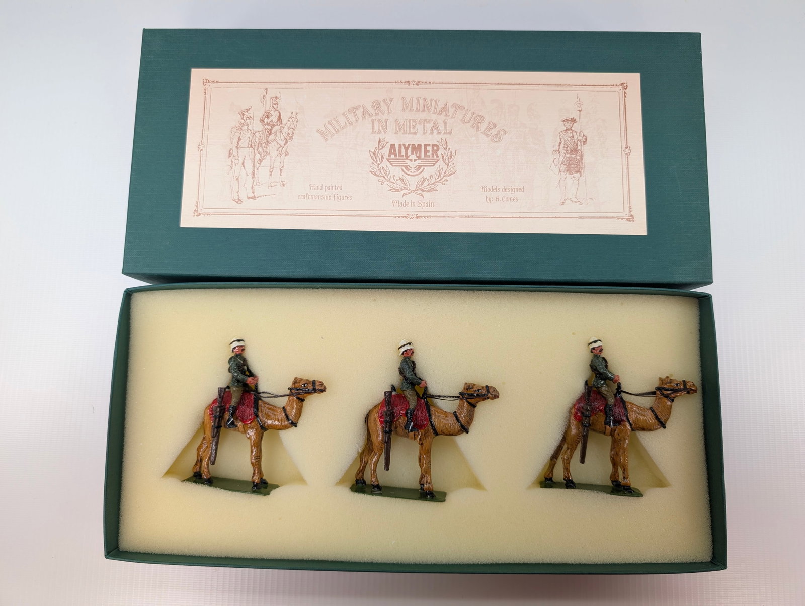 ALYMER AB-62 BRITISH CAMEL CORPS: SET REMAINS IN GOOD CONDITION, SHOWING SOME TYPICAL WEAR.