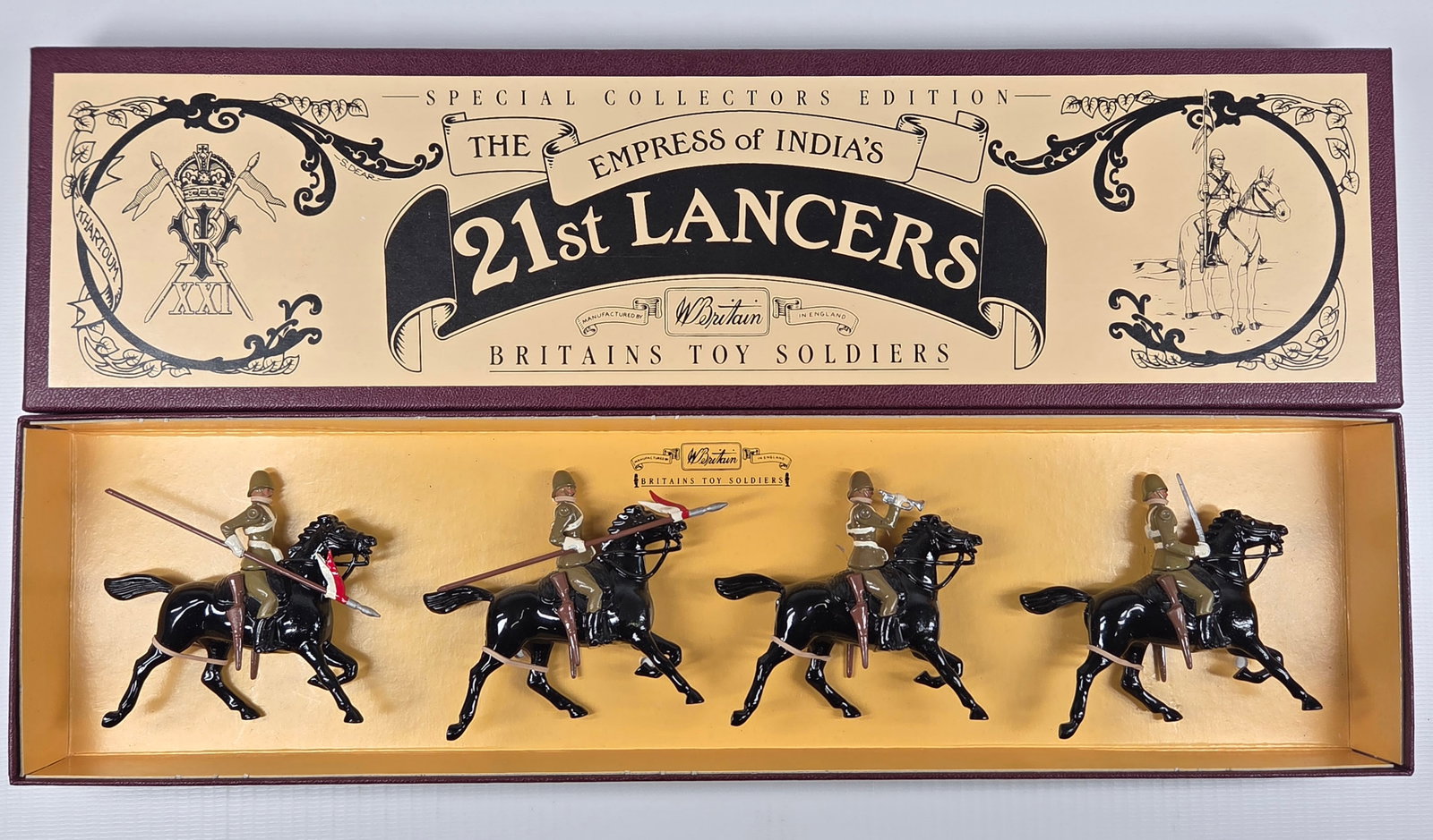 BRITAIN 8807 THE EMPRESS OF INDIA'S 21ST LANCERS: SET REMAINS IN VERY GOOD CONDITION WITH BOX.