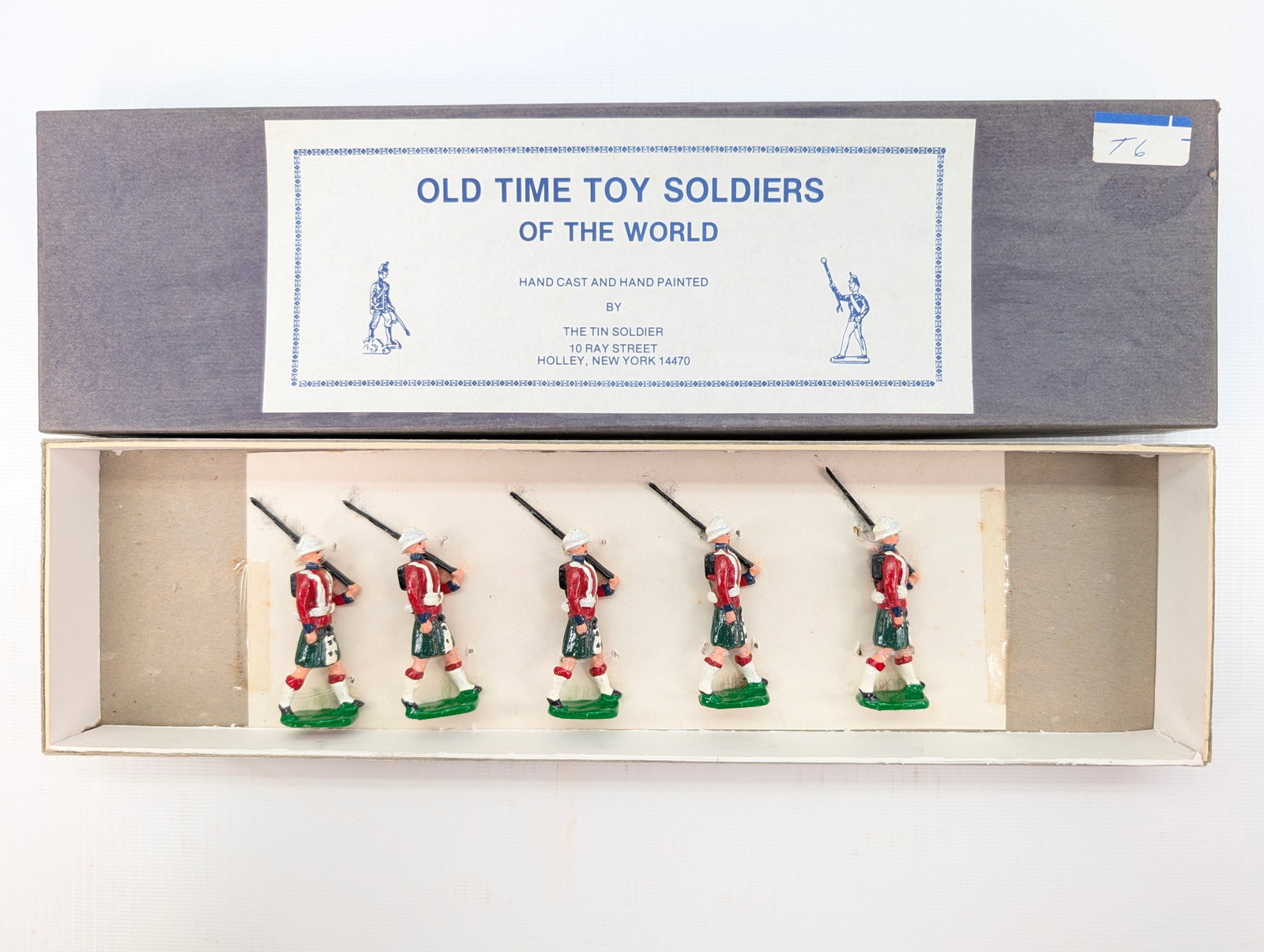 TIN SOLDIER BLACK WATCH EGYPT HAND PAINTED SET (1 of 5)