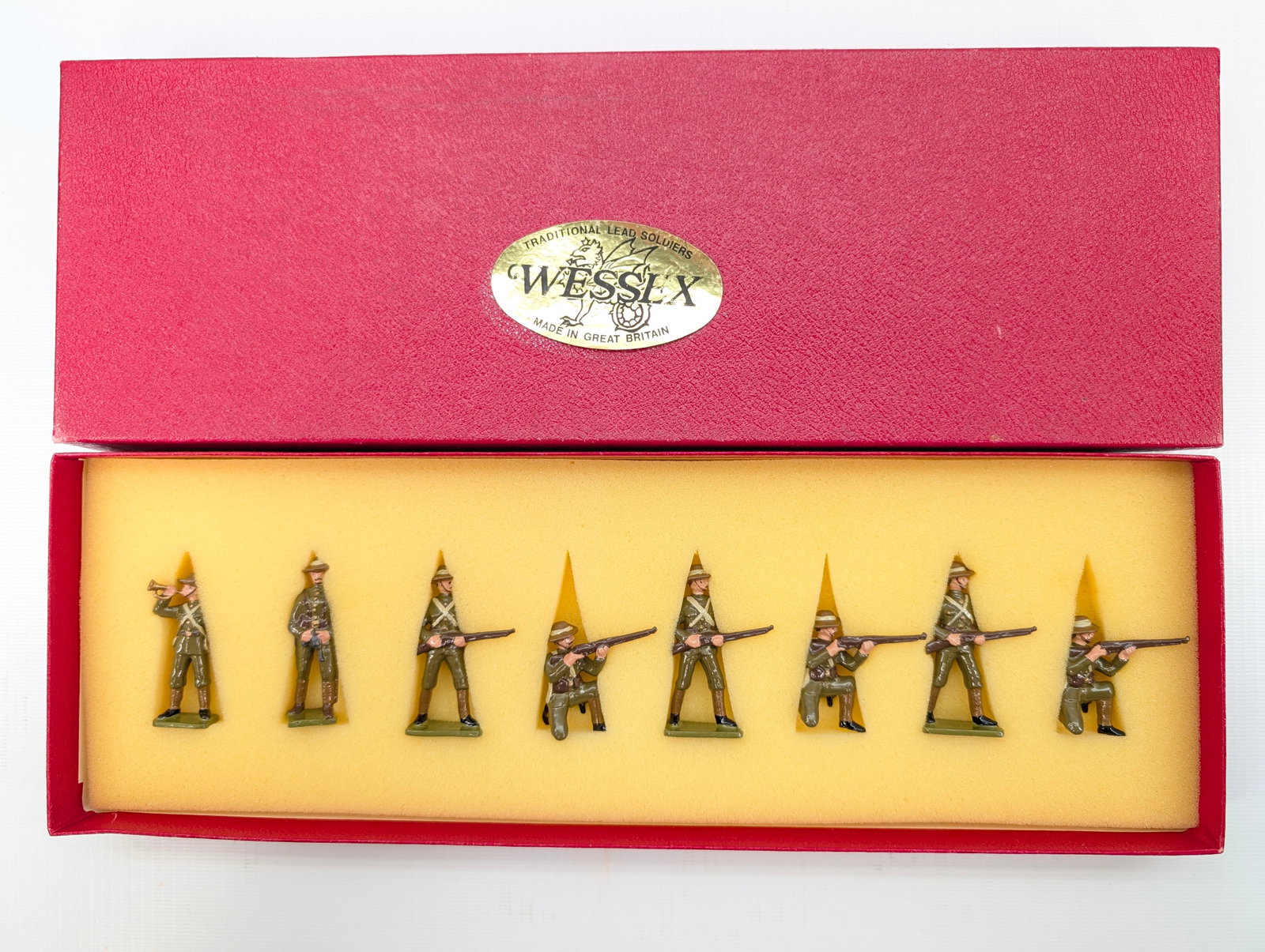 WESSEX HAND PAINTED BOER SOLDIER SET: SET REMAINS IN GOOD CONDITION, SHOWING SOME TYPICAL WEAR.