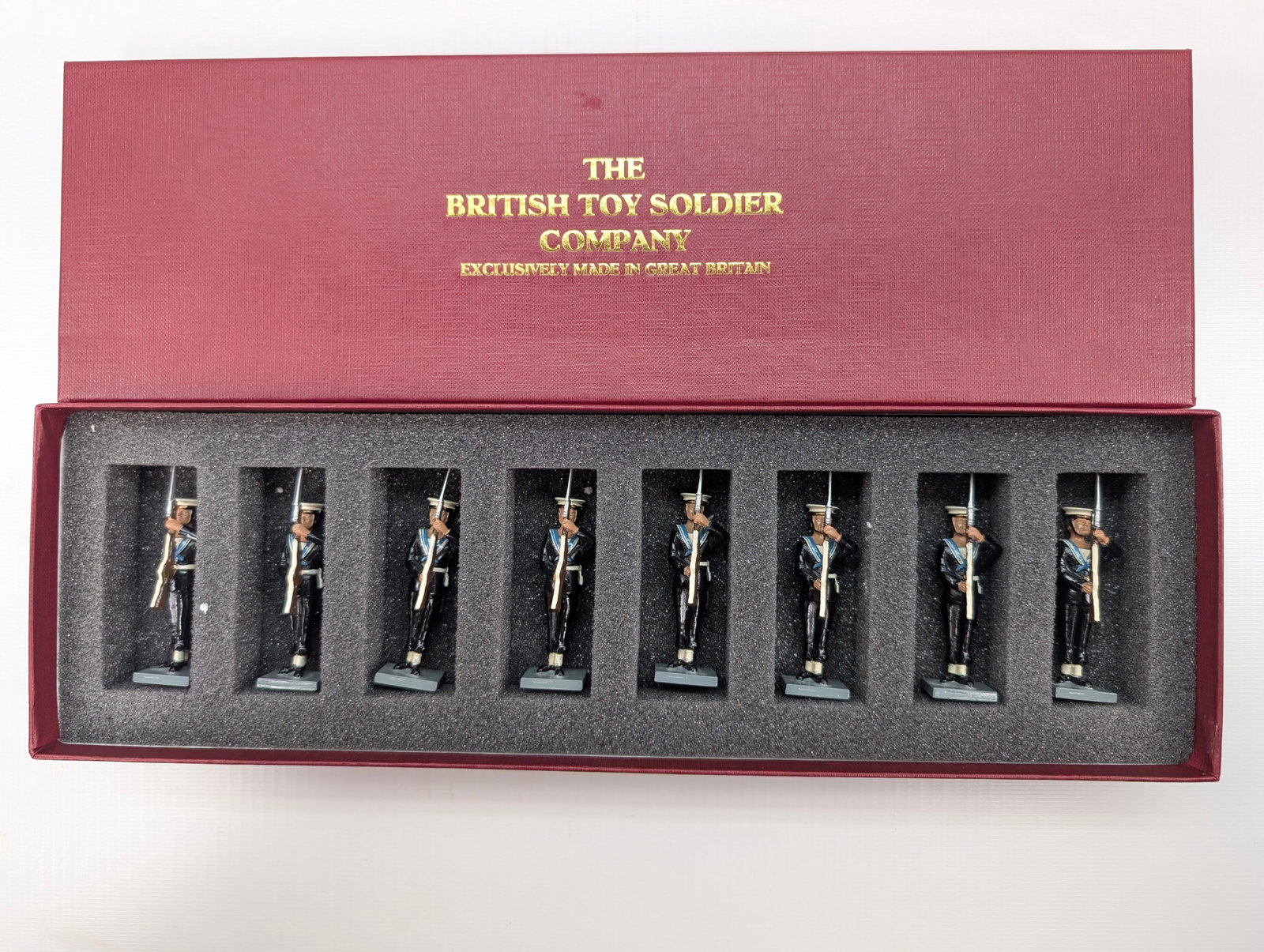 BRITISH TOY SOLDIER NAVAL RATINGS 1936 SET: SET REMAINS IN GOOD CONDITION, SHOWING SOME TYPICAL WEAR.