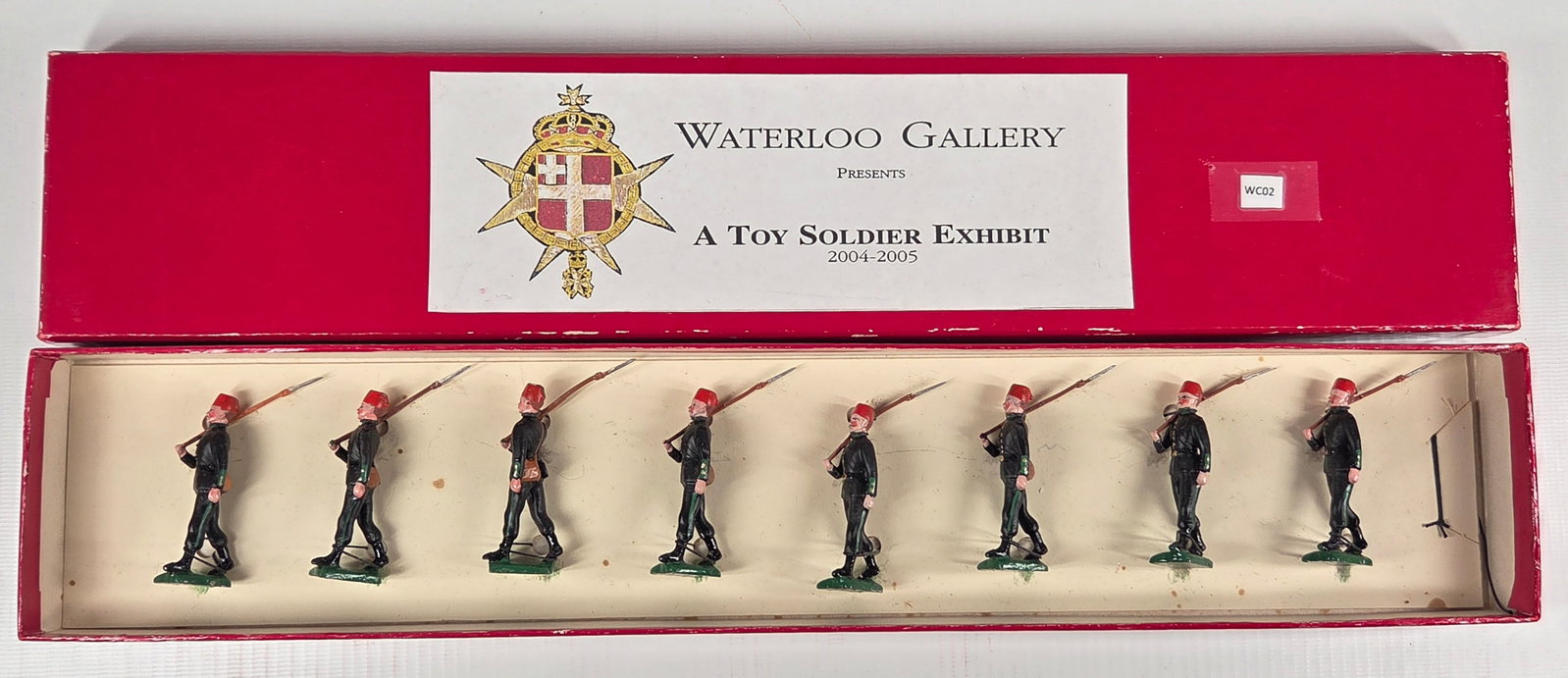 WATERLOO HAND PAINTED SOLDIER SET: SET REMAINS IN GOOD CONDITION, SHOWING SOME TYPICAL WEAR.