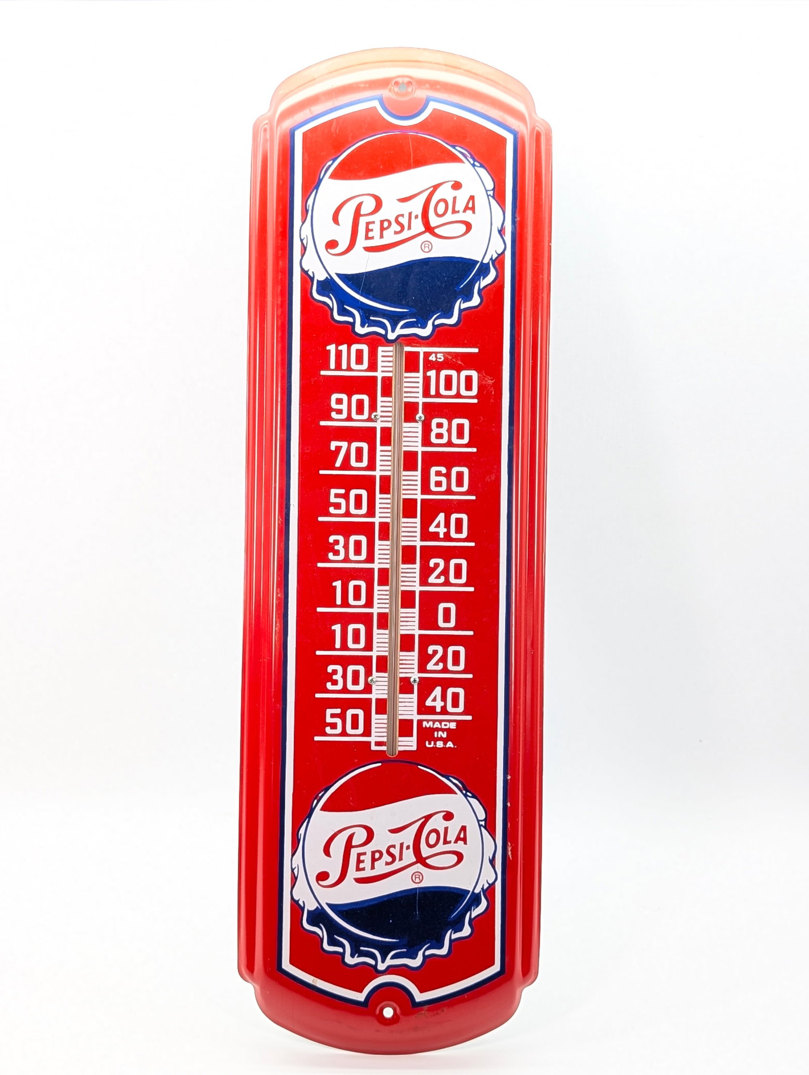 REPRODUCTION PEPSI COLA THERMOMETER (1 of 6)