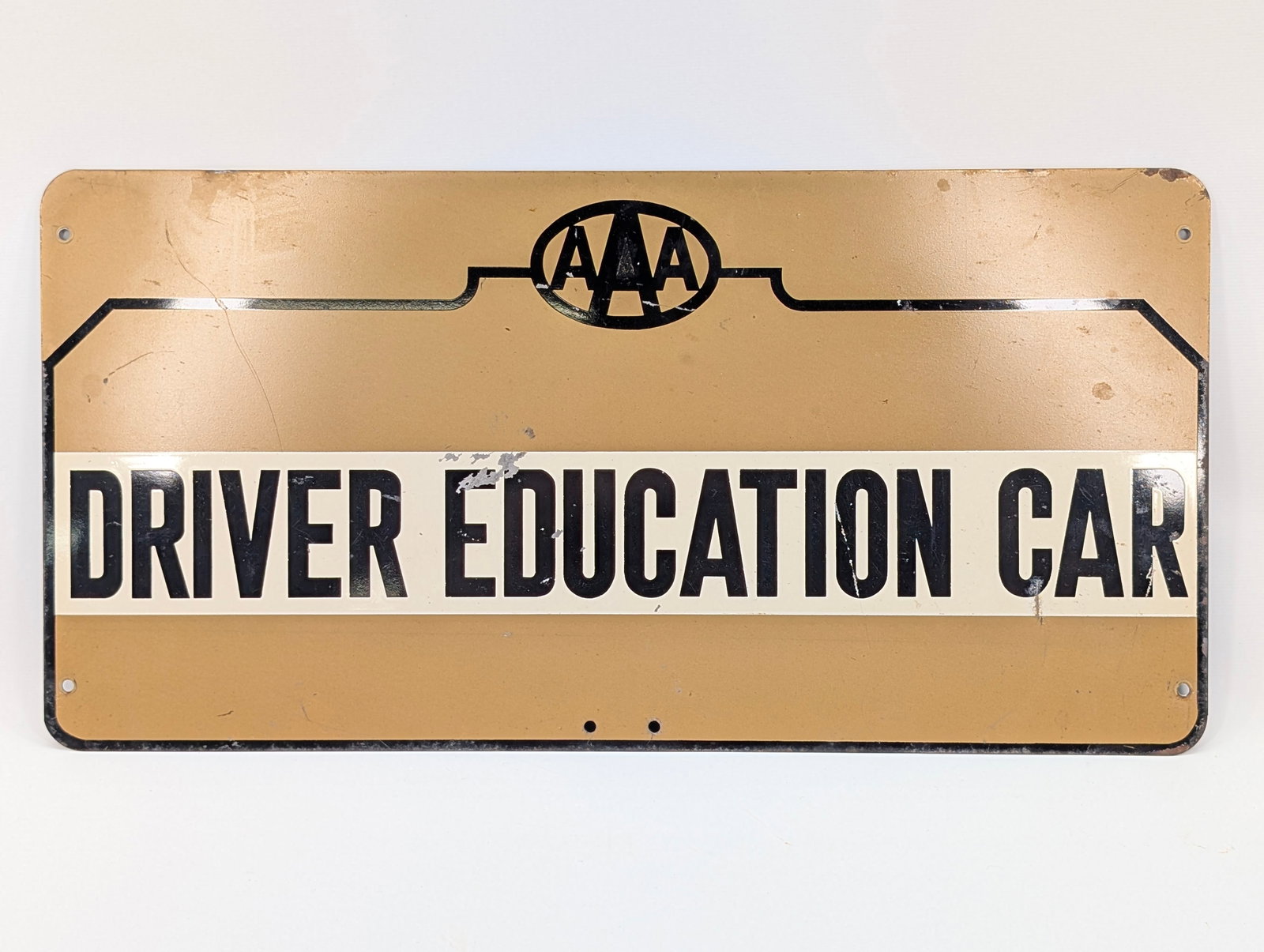 VINTAGE AAA DRIVER EDUCATION CAR PLATE (1 of 5)