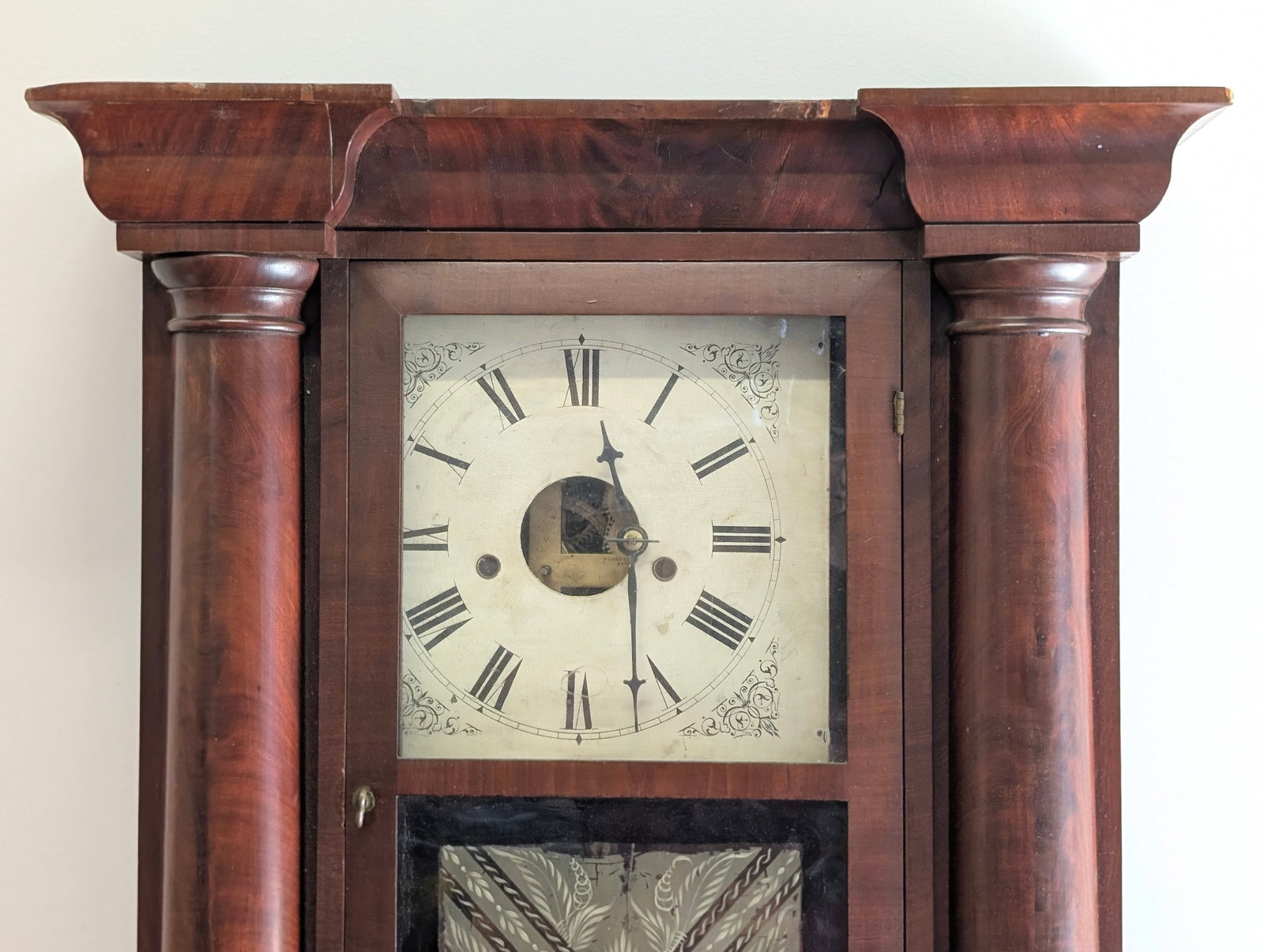 ANTIQUE H. THOMAN 8-DAY CLOCK - 4