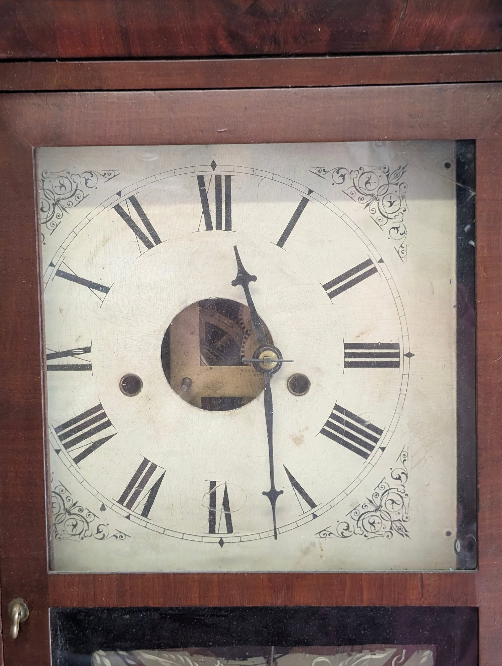 ANTIQUE H. THOMAN 8-DAY CLOCK - 5