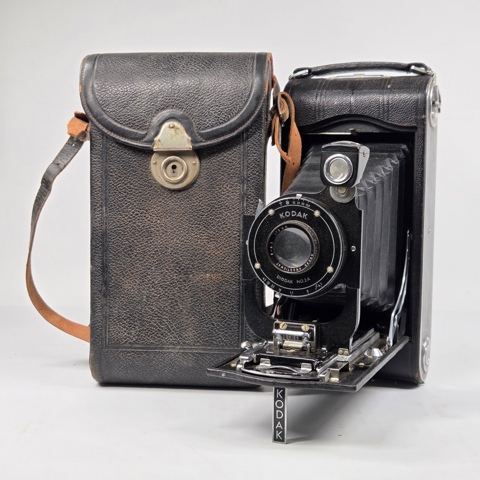 VINTAGE KODAK DIODAK NO. 2A CAMERA W/ CASE (1 of 7)