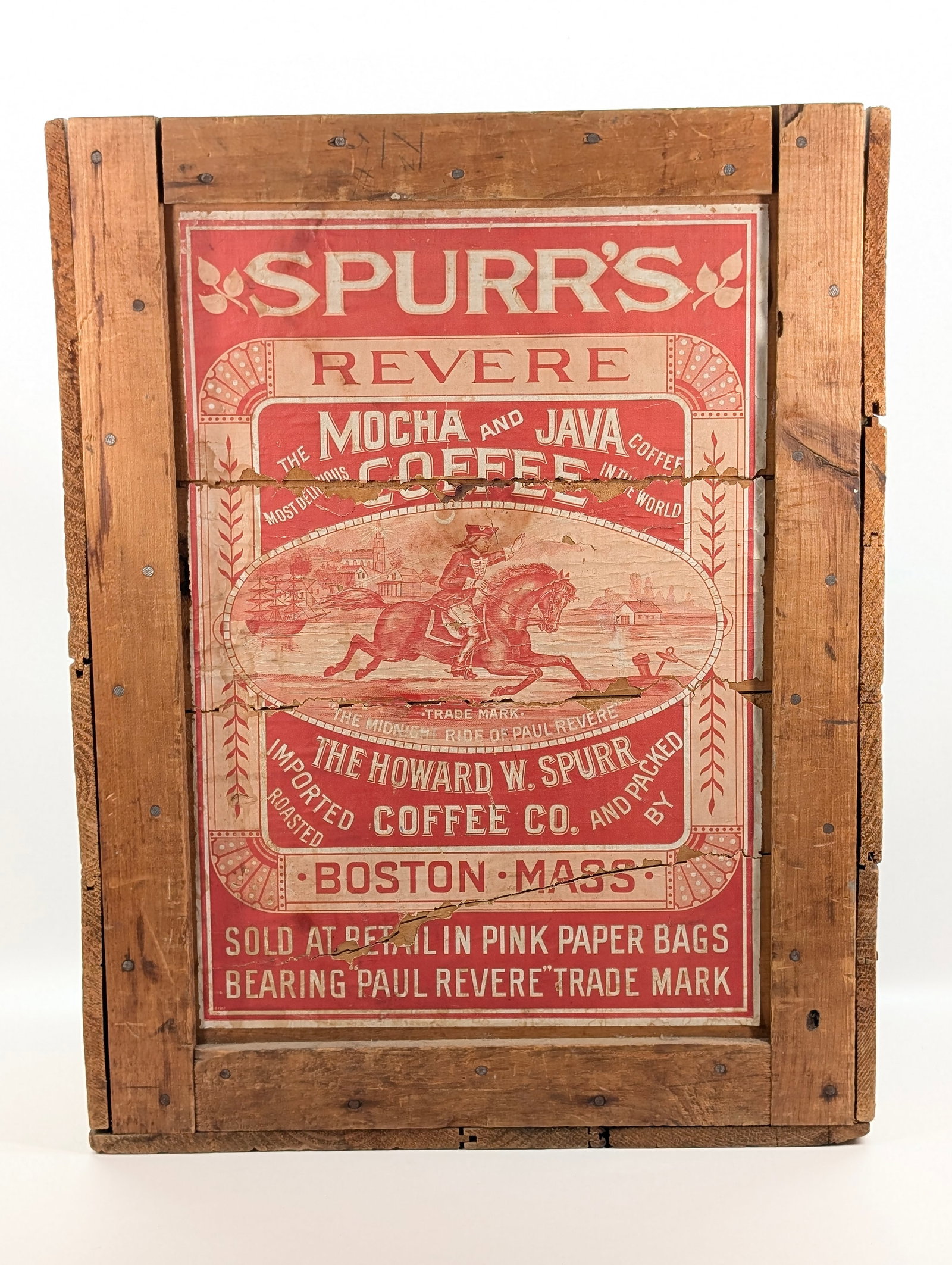 HOWARD W. SPURR COFFEE CO. BOSTON MASS WOOD BOX (1 of 9)