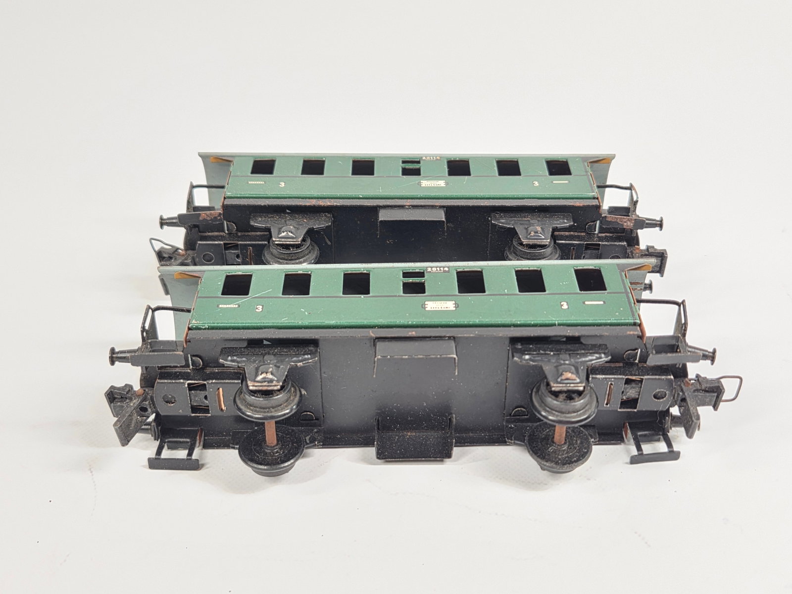 BING TIN LITHO WIND UP STEAM ENGINE TRAIN SET - 12